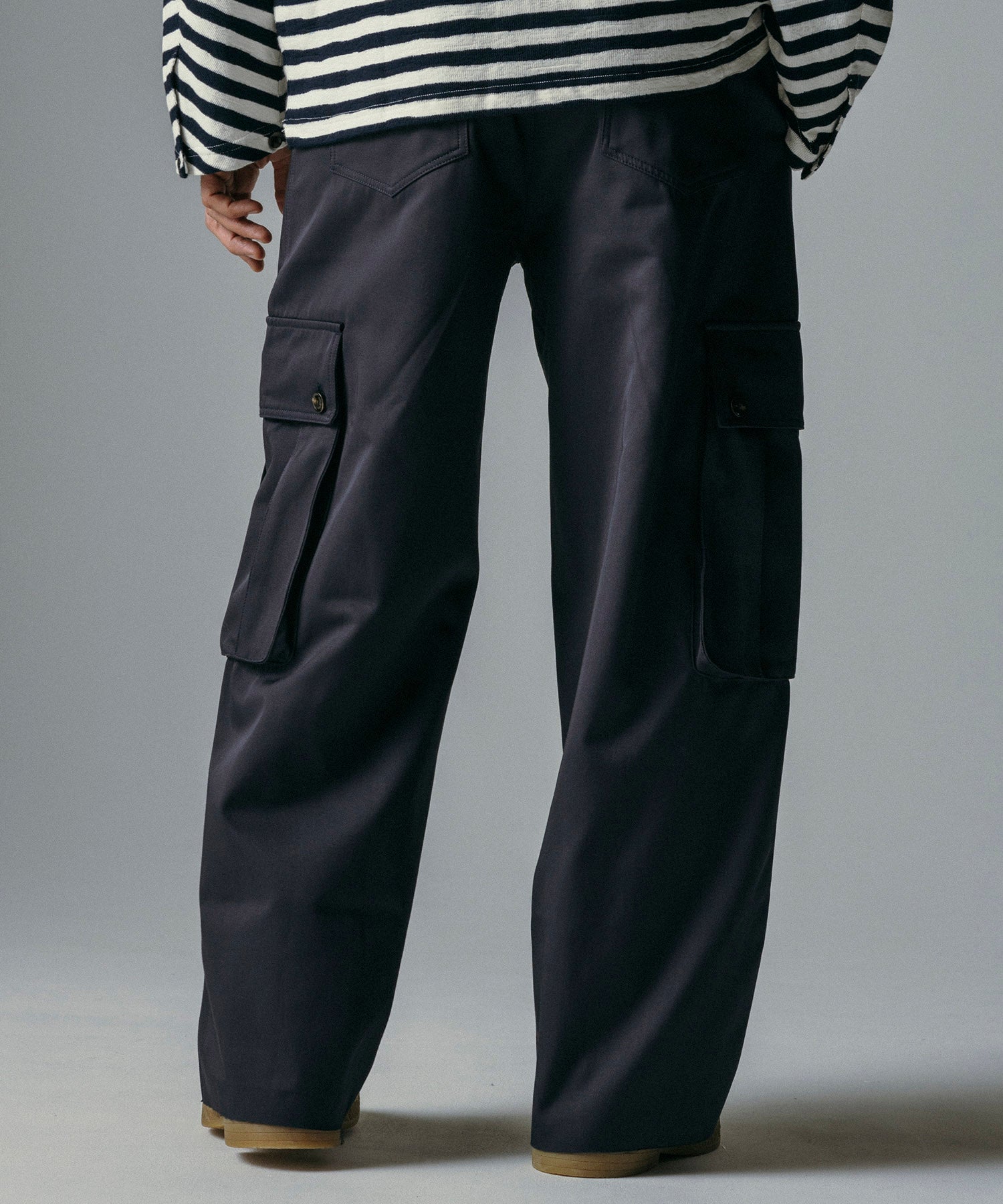 【12月上旬お届け予約商品】ハイウエスト ワイドカーゴパンツ