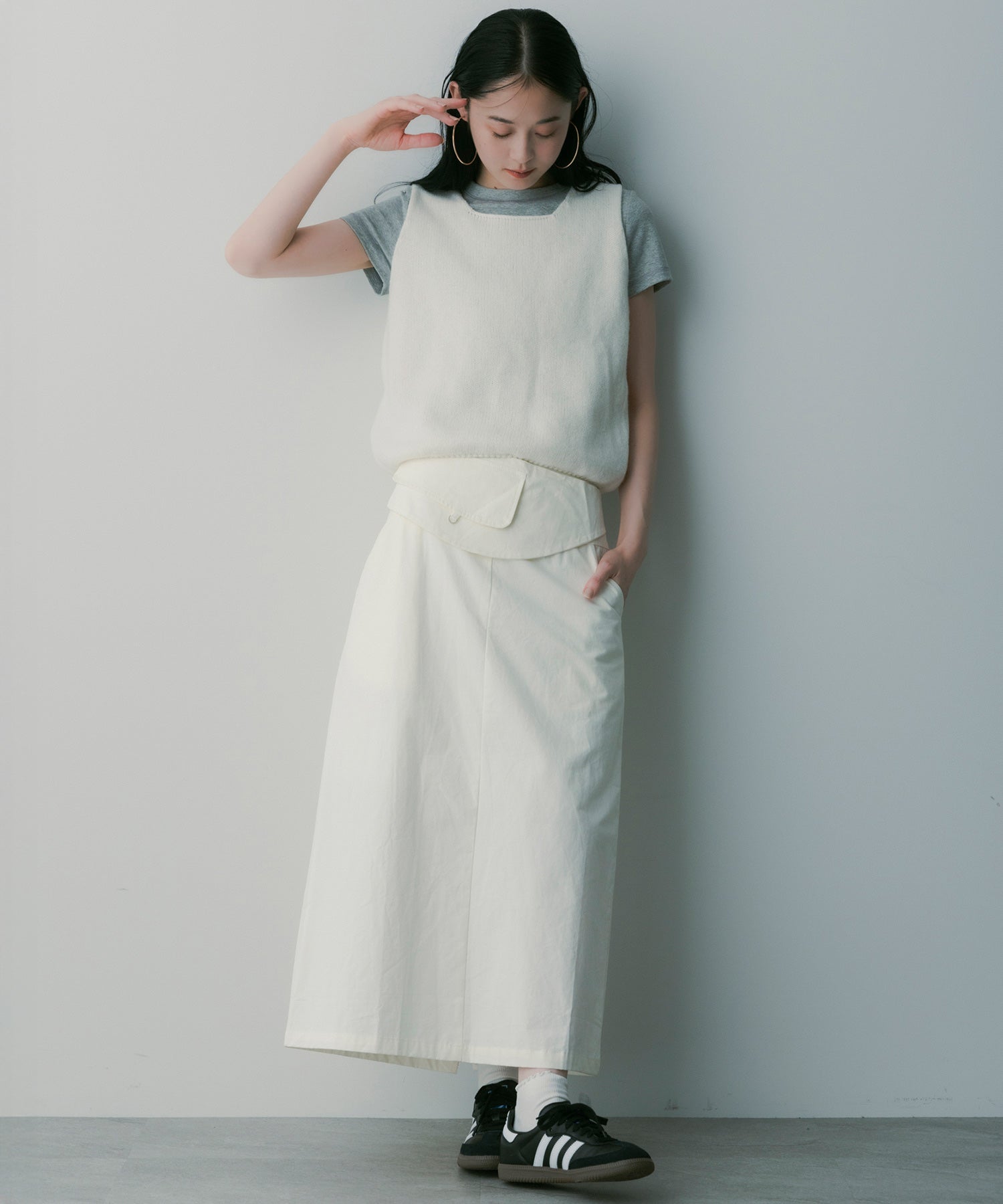 2WAYサッシュベルトスカート