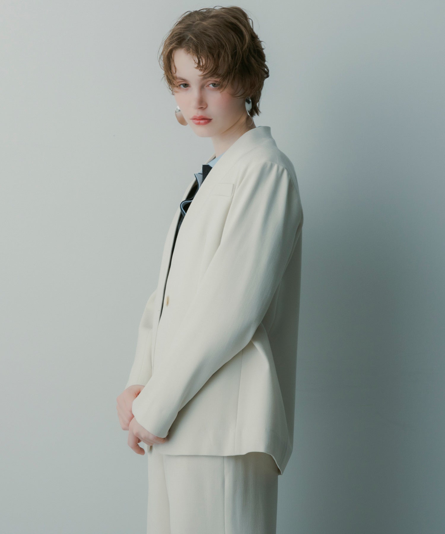 【3月中旬お届け予約商品】ノーカラージャケット
