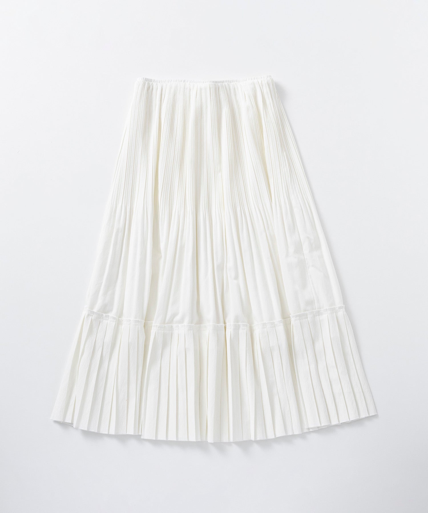 プリーツミディスカート
