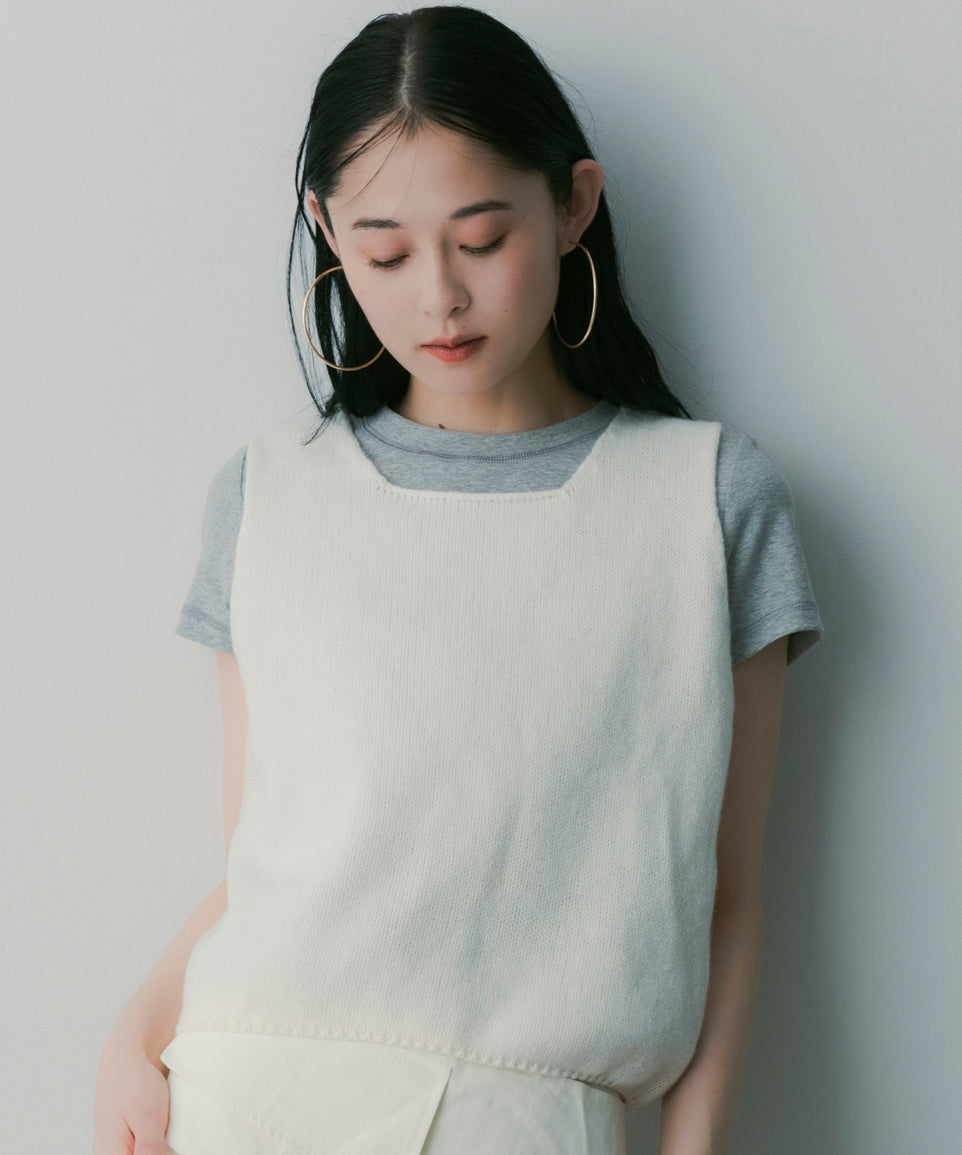 ウールニットベスト