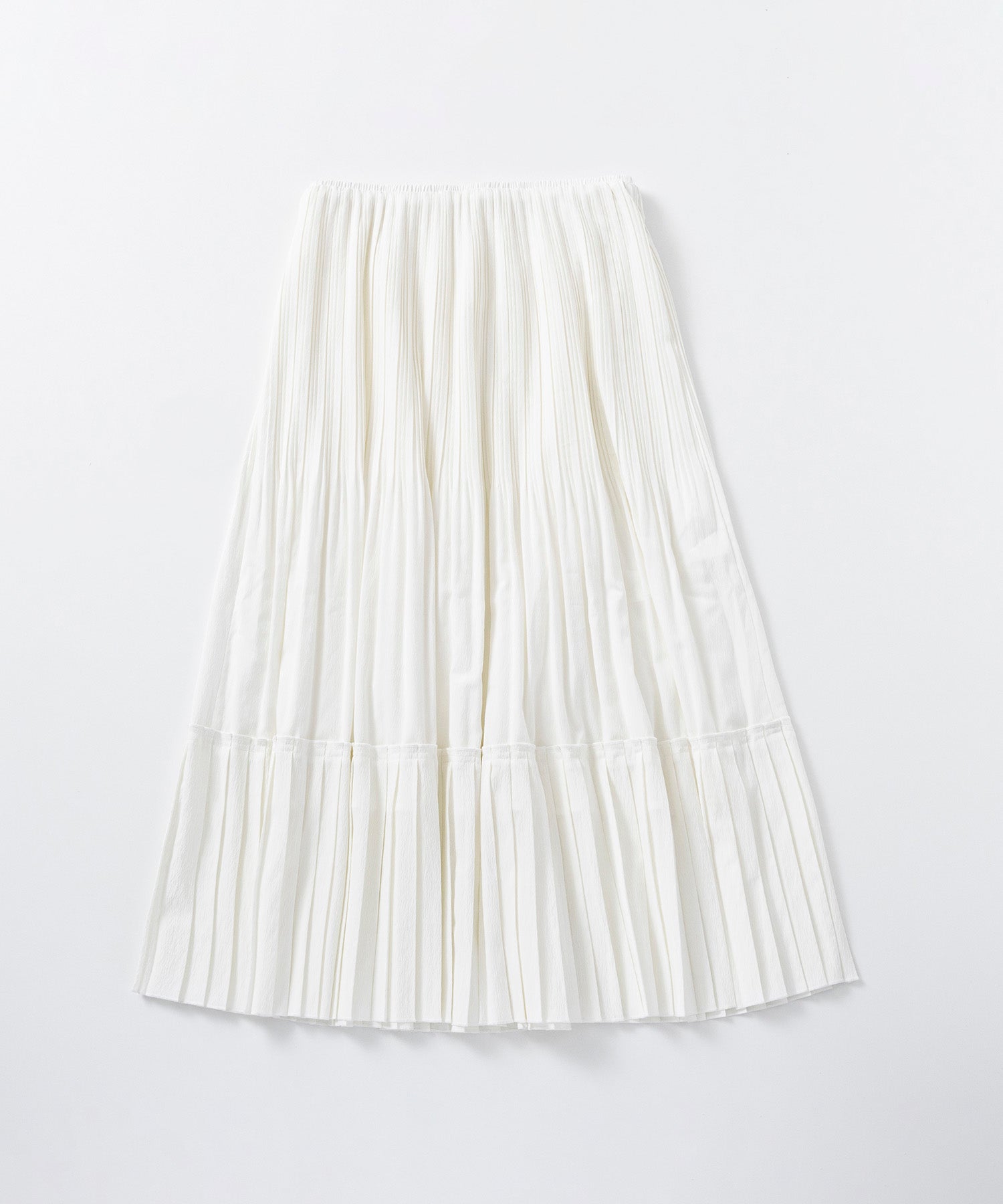 プリーツミディスカート