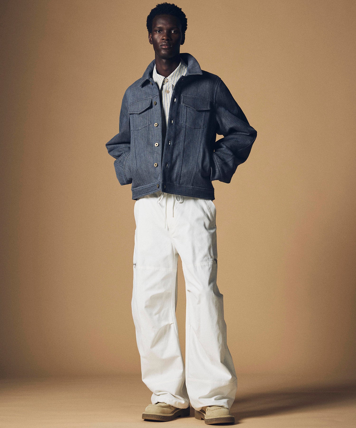 ワイドストレート カーゴパンツ