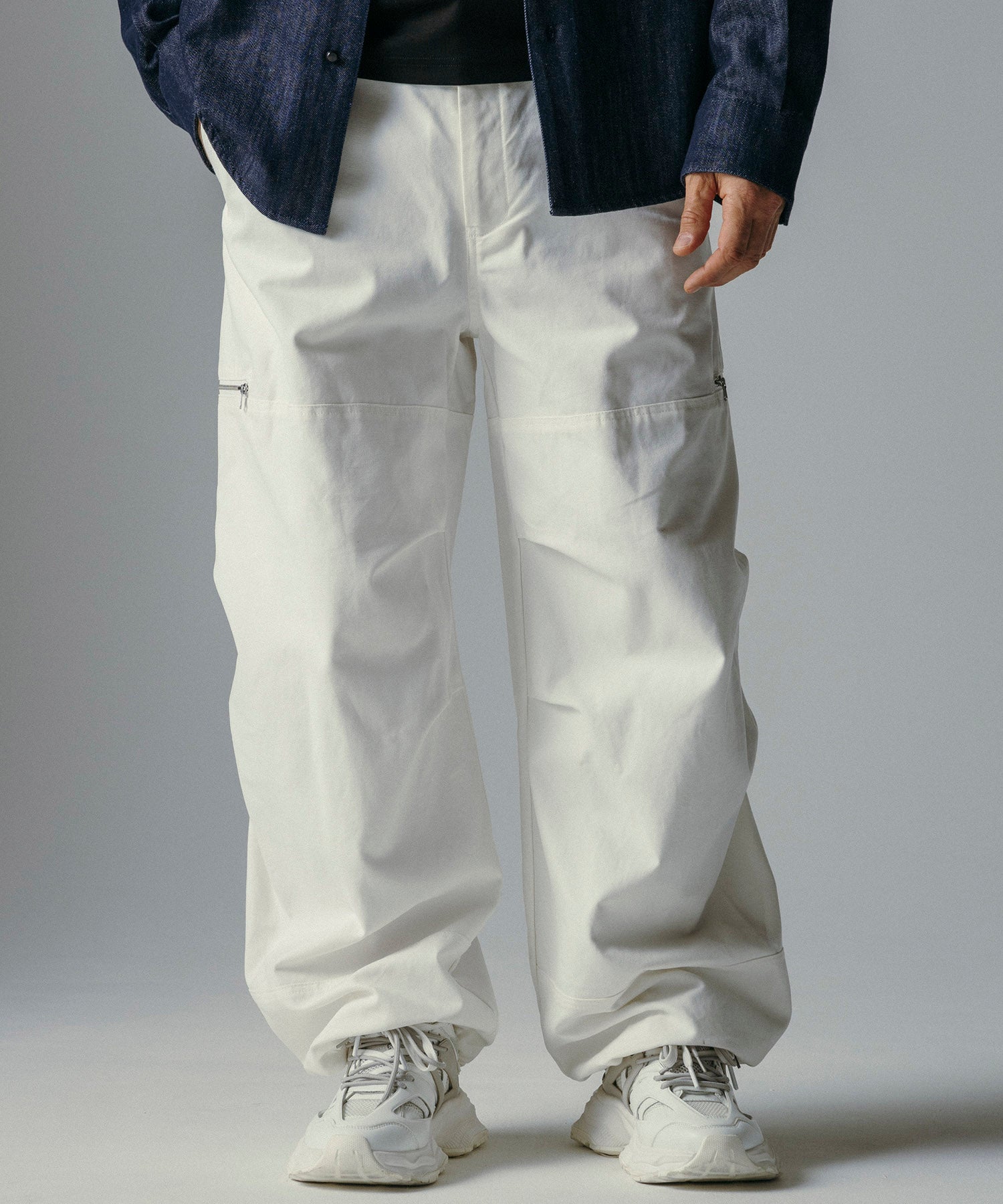 【12月上旬お届け予約商品】ワイドストレート カーゴパンツ