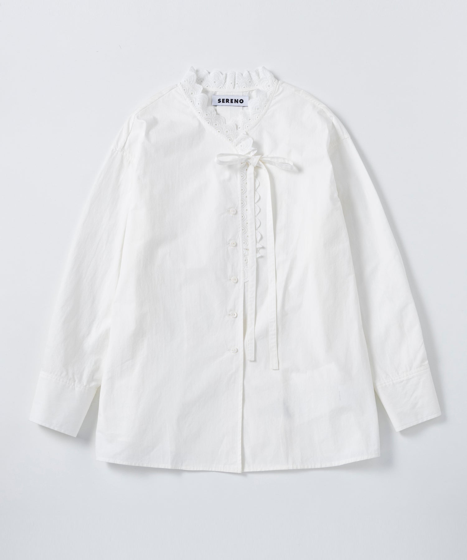 【3月中旬お届け予約商品】リボンフリルブラウス