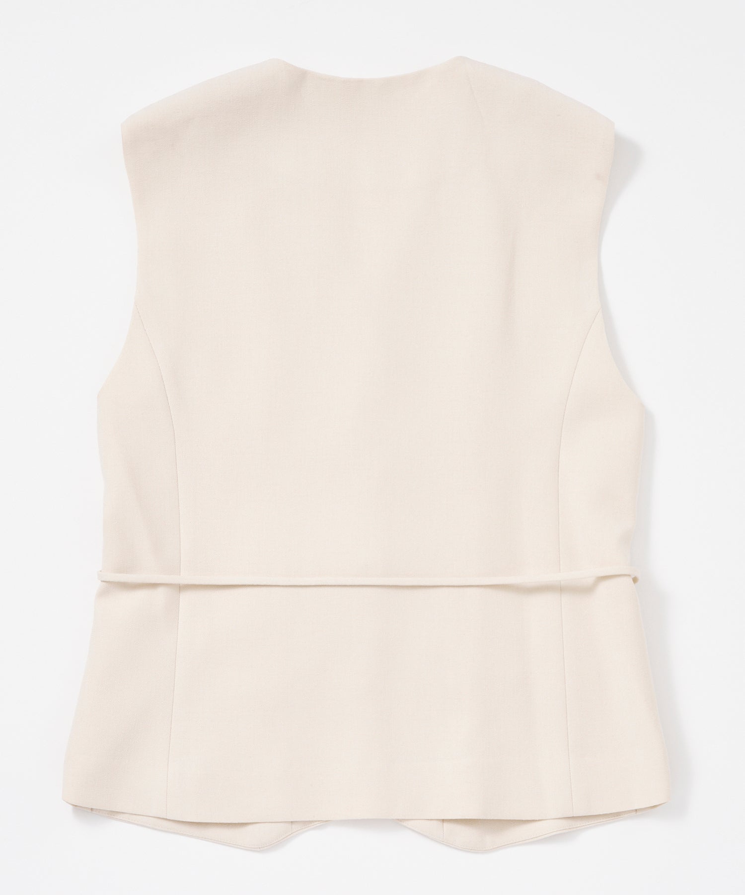 【3月中旬お届け予約商品】ノーカラー Vネックジレ