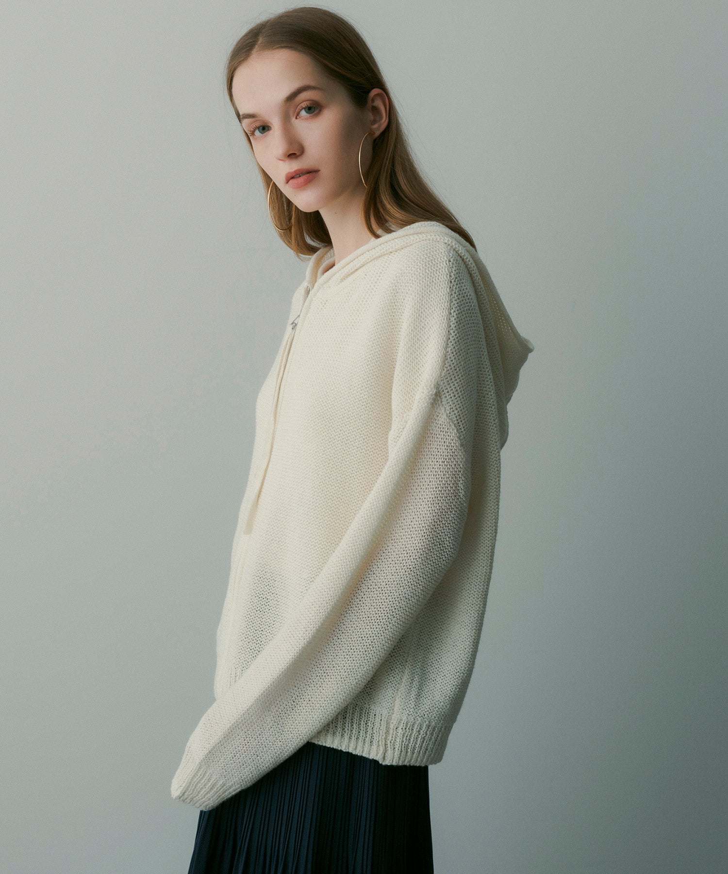 【12月上旬お届け予約商品】Wジップニットフーディー