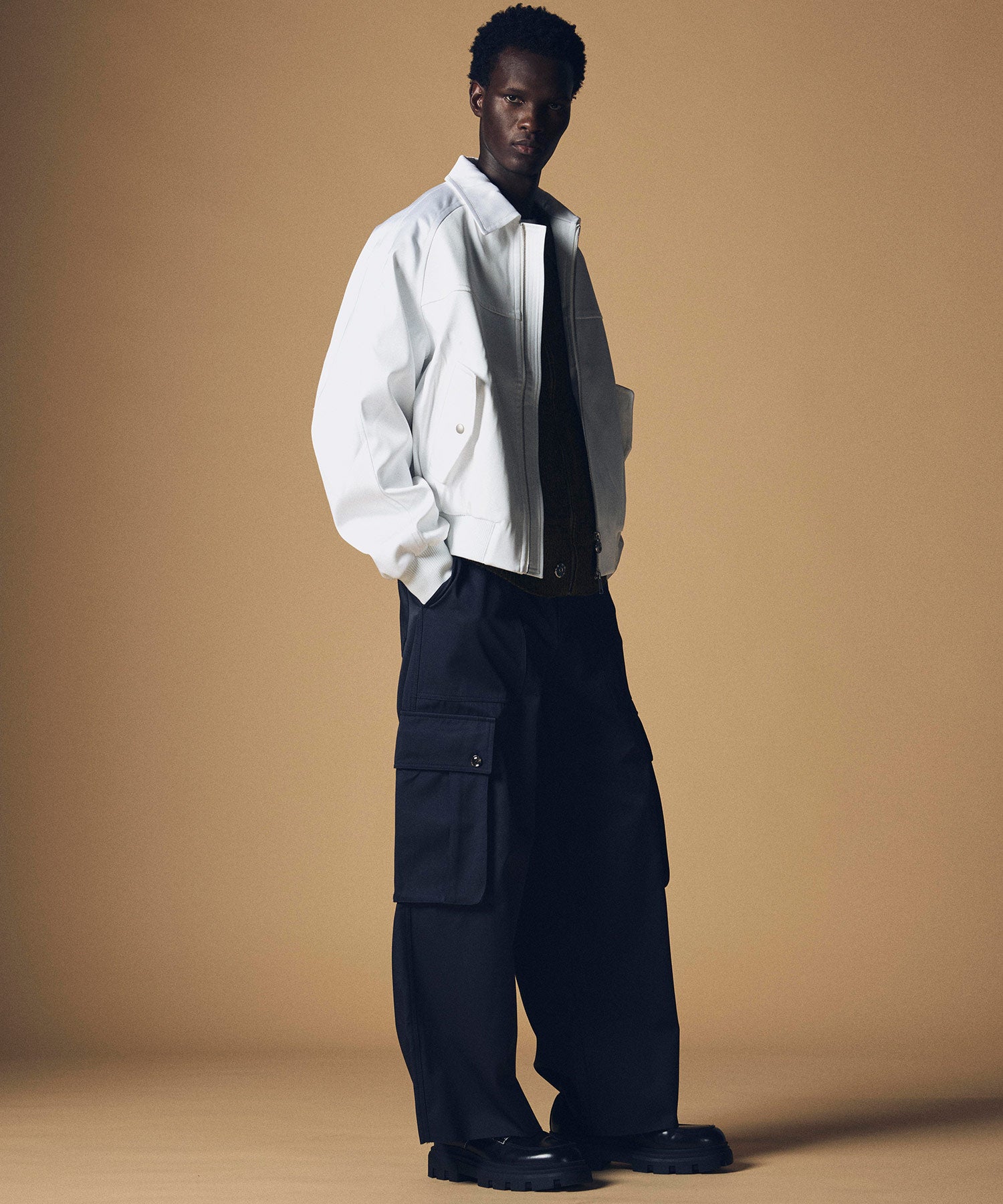 【12月上旬お届け予約商品】ラグラン ジップアップジャケット