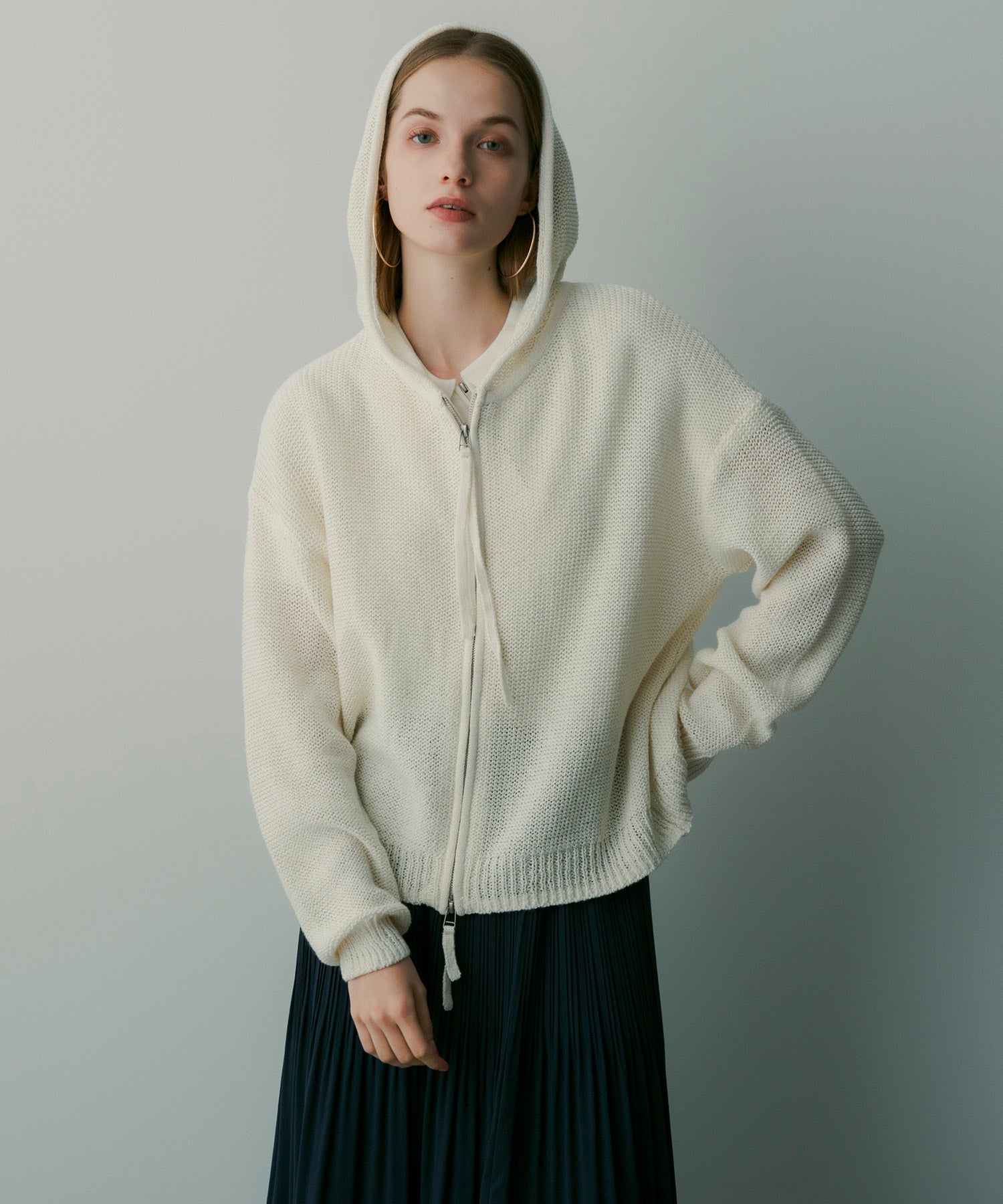 【12月上旬お届け予約商品】Wジップニットフーディー