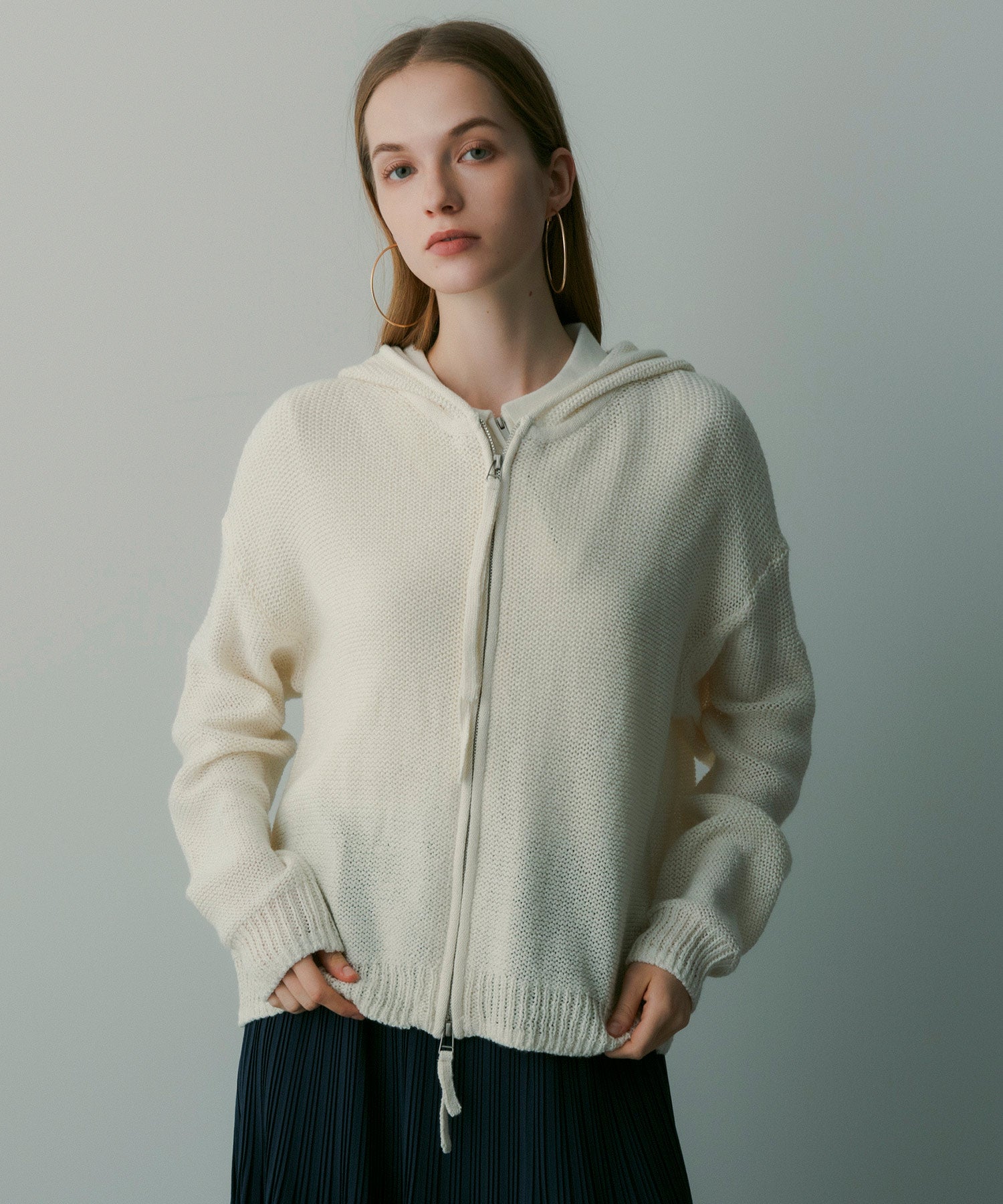 【12月上旬お届け予約商品】Wジップニットフーディー