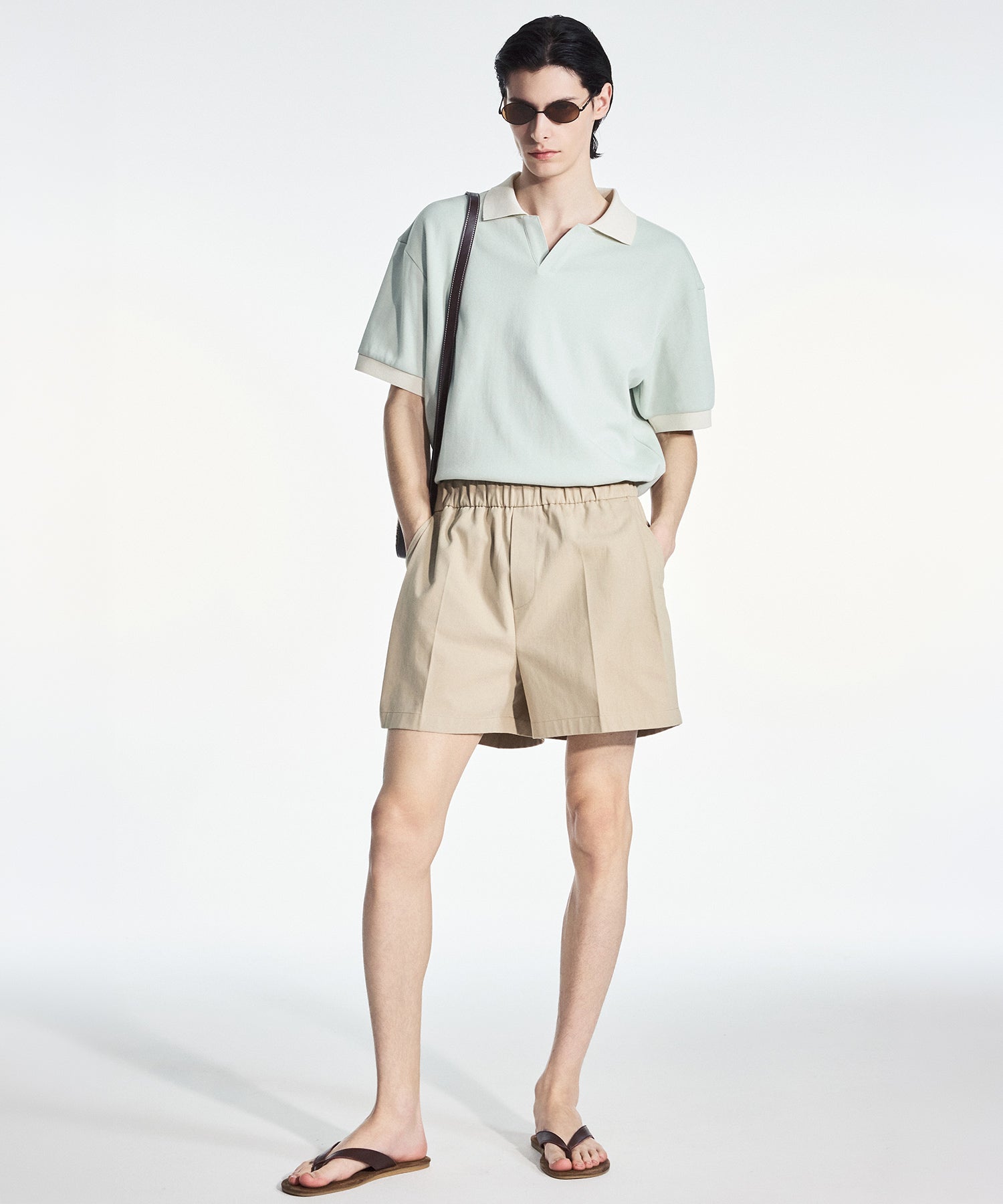 センタープレス イージーショーツ