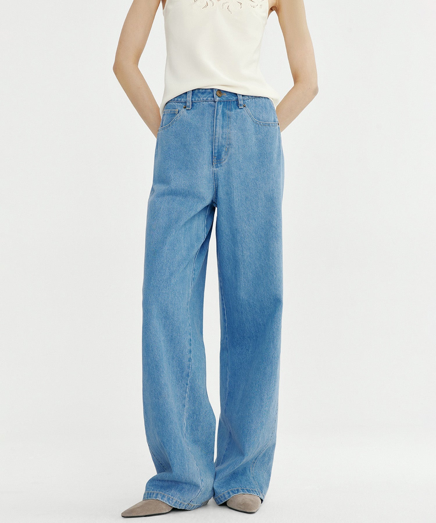 ヴィンテージワイドデニムパンツ