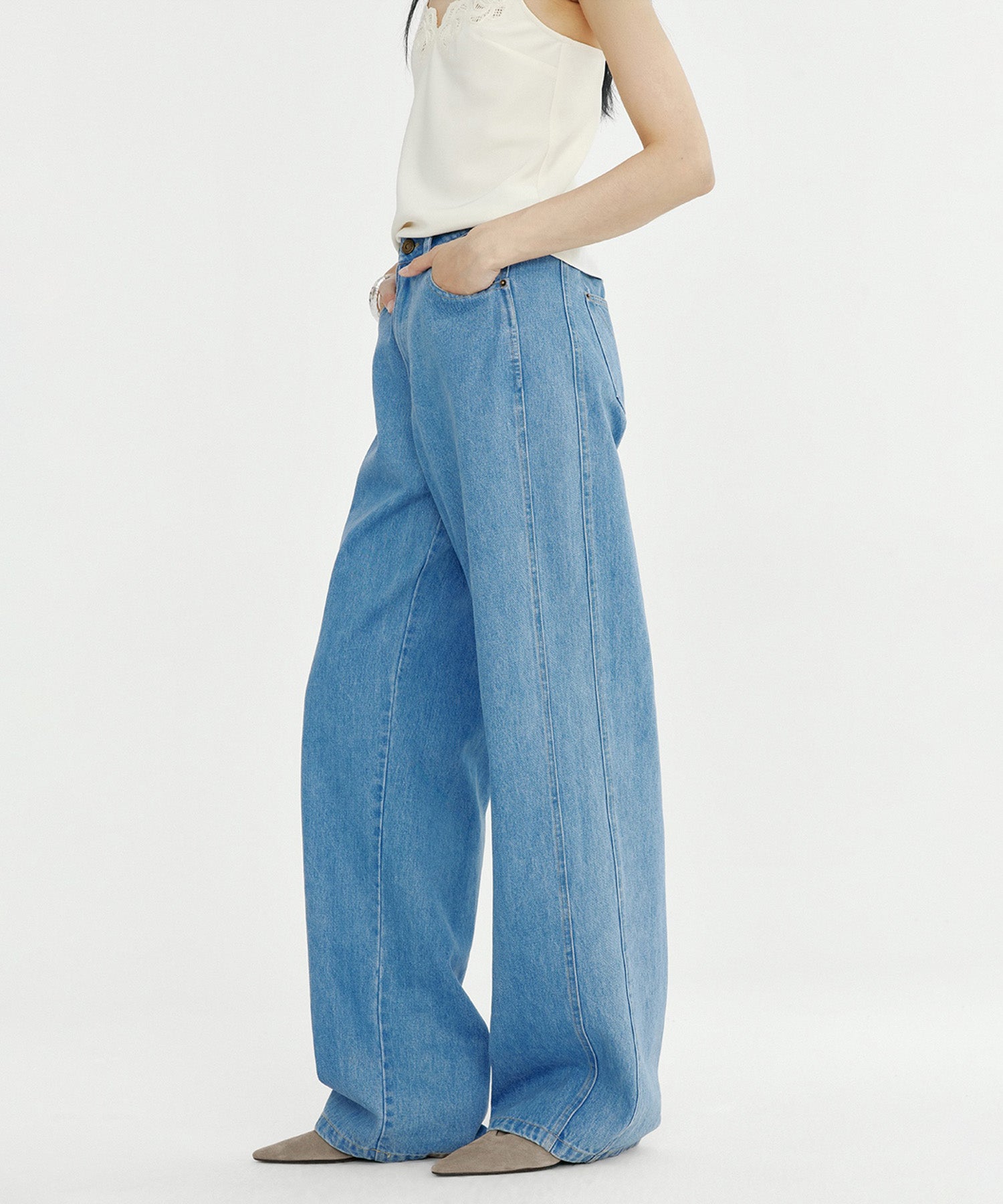 ヴィンテージワイドデニムパンツ