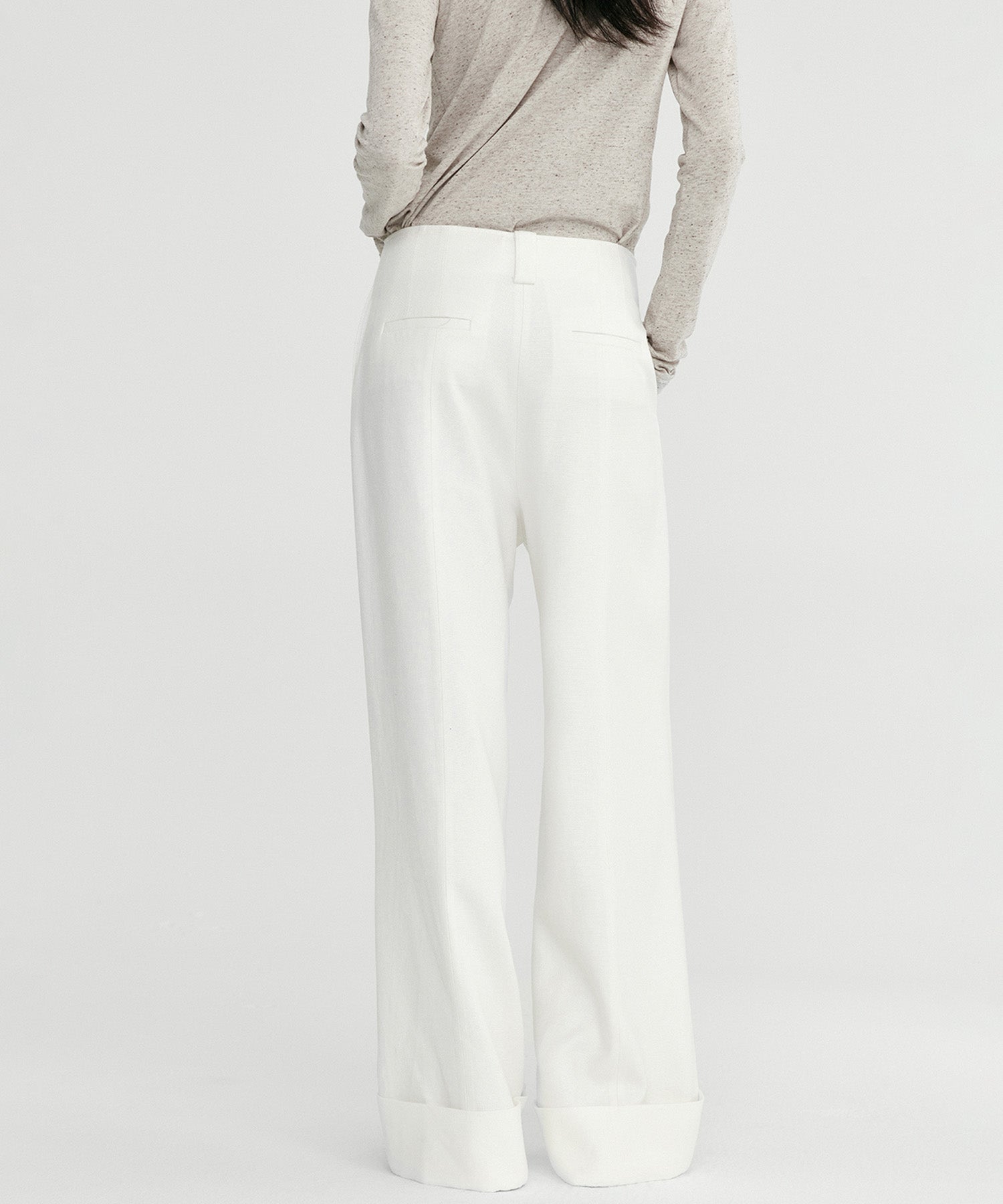 Wヘム バギーパンツ