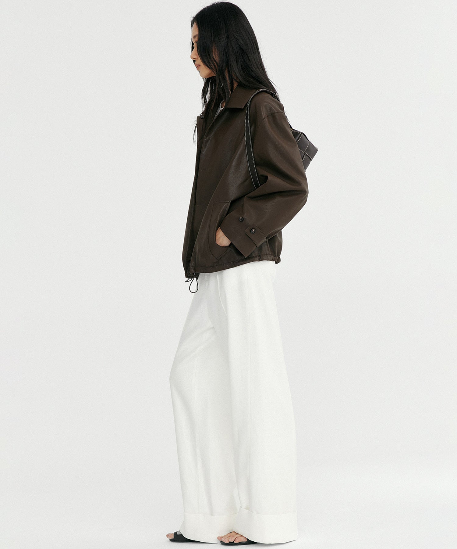 Wヘム バギーパンツ