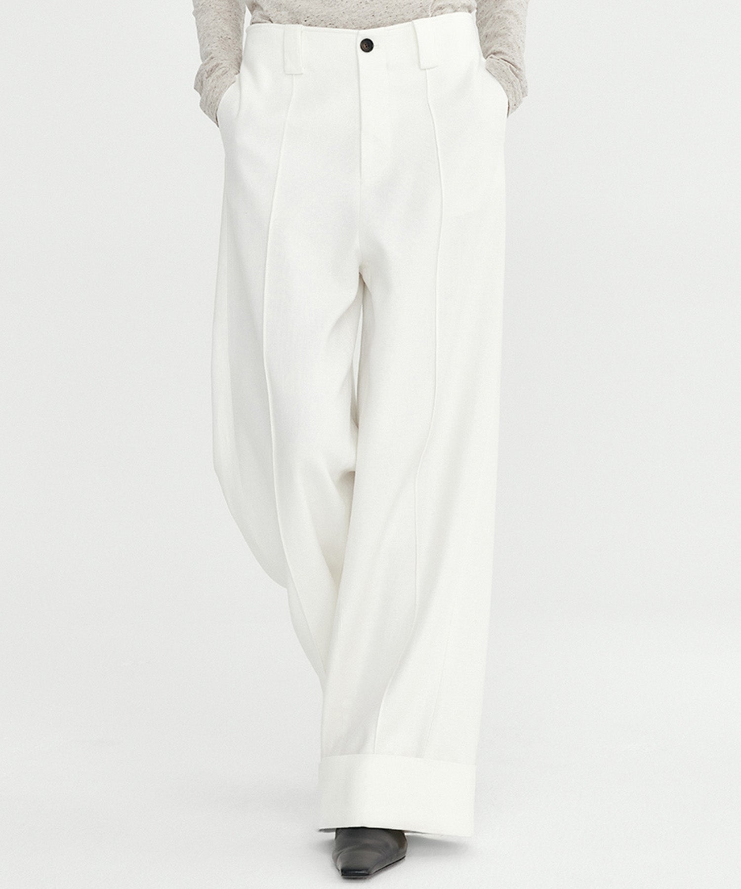 Wヘム バギーパンツ