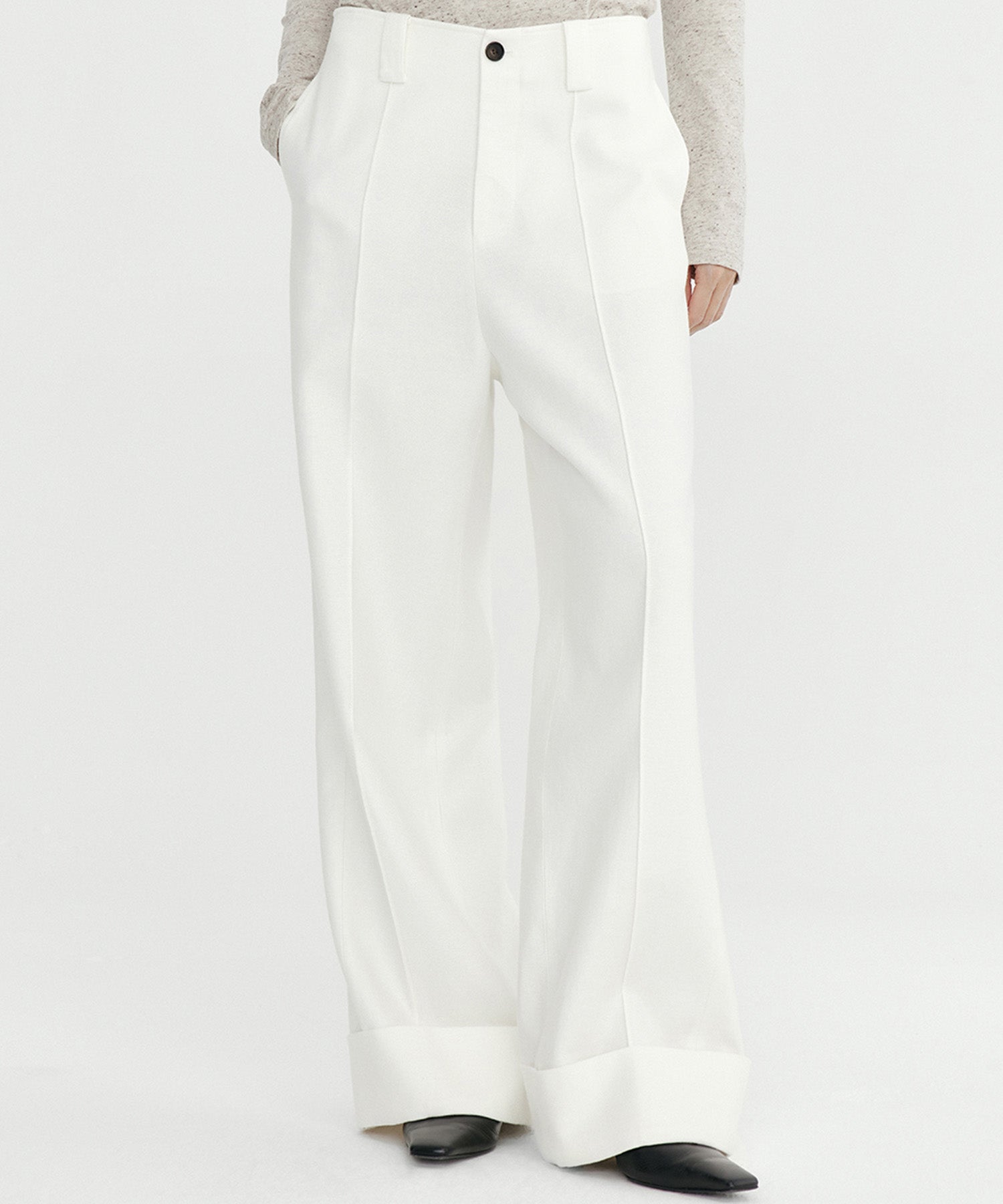 Wヘム バギーパンツ