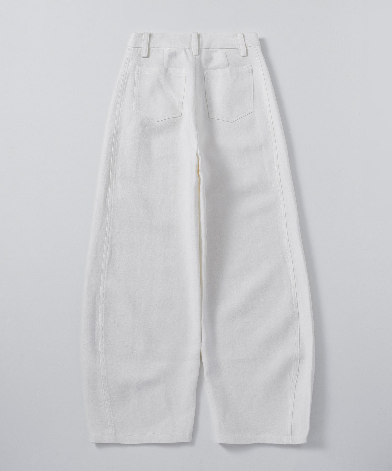 リネンブレンド バレルパンツ