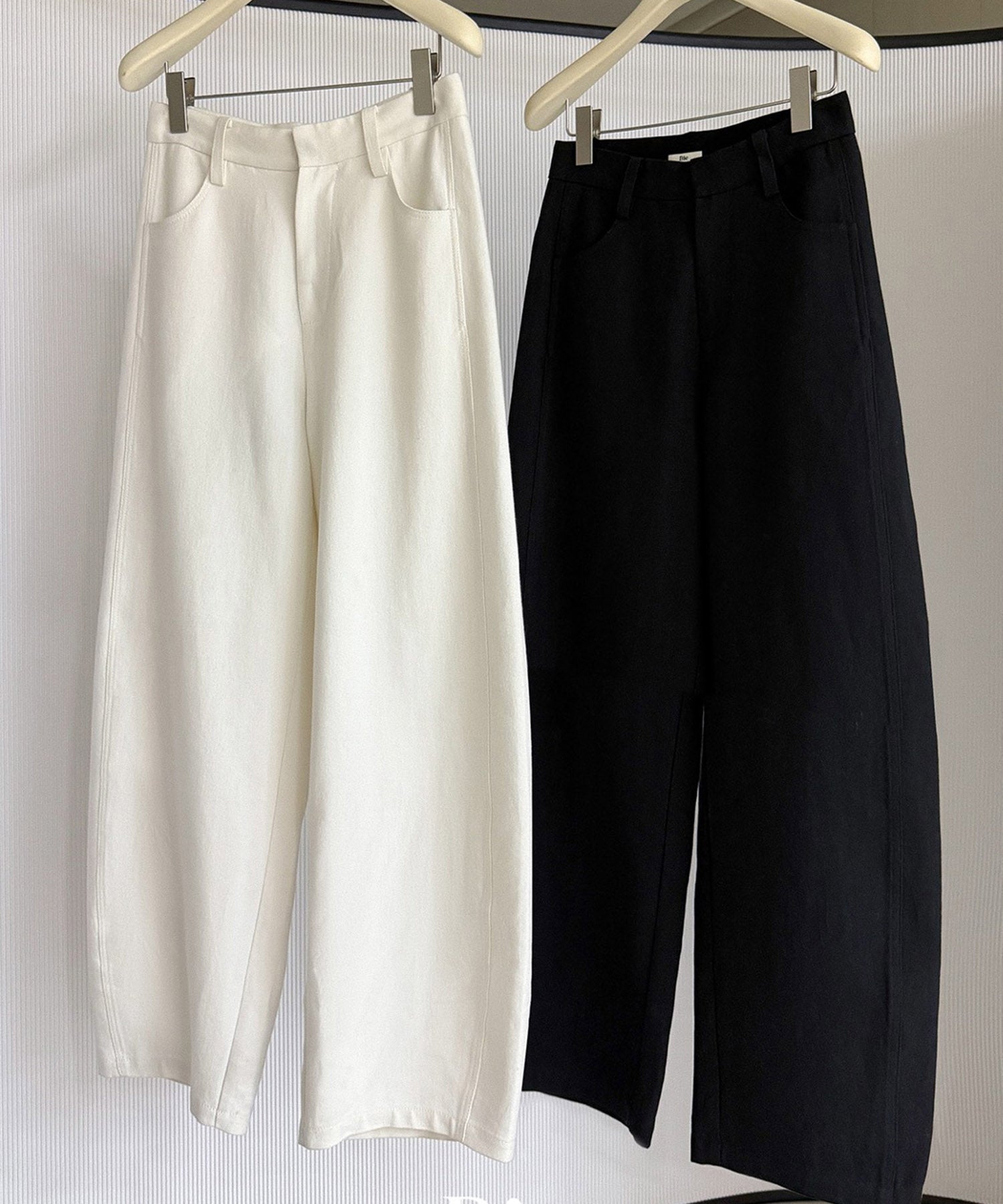 リネンブレンド バレルパンツ