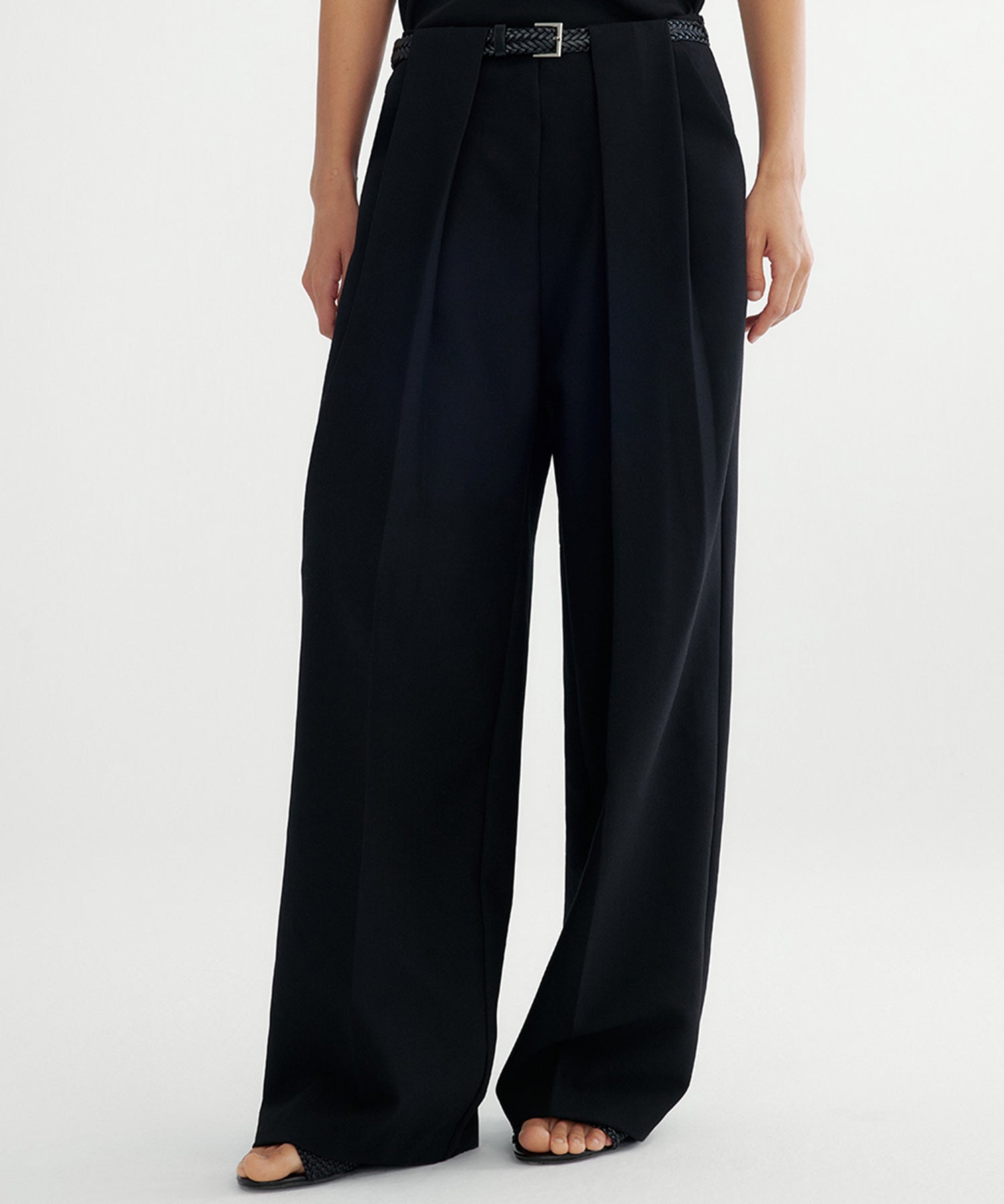 ダブルタック ワイドスラックス