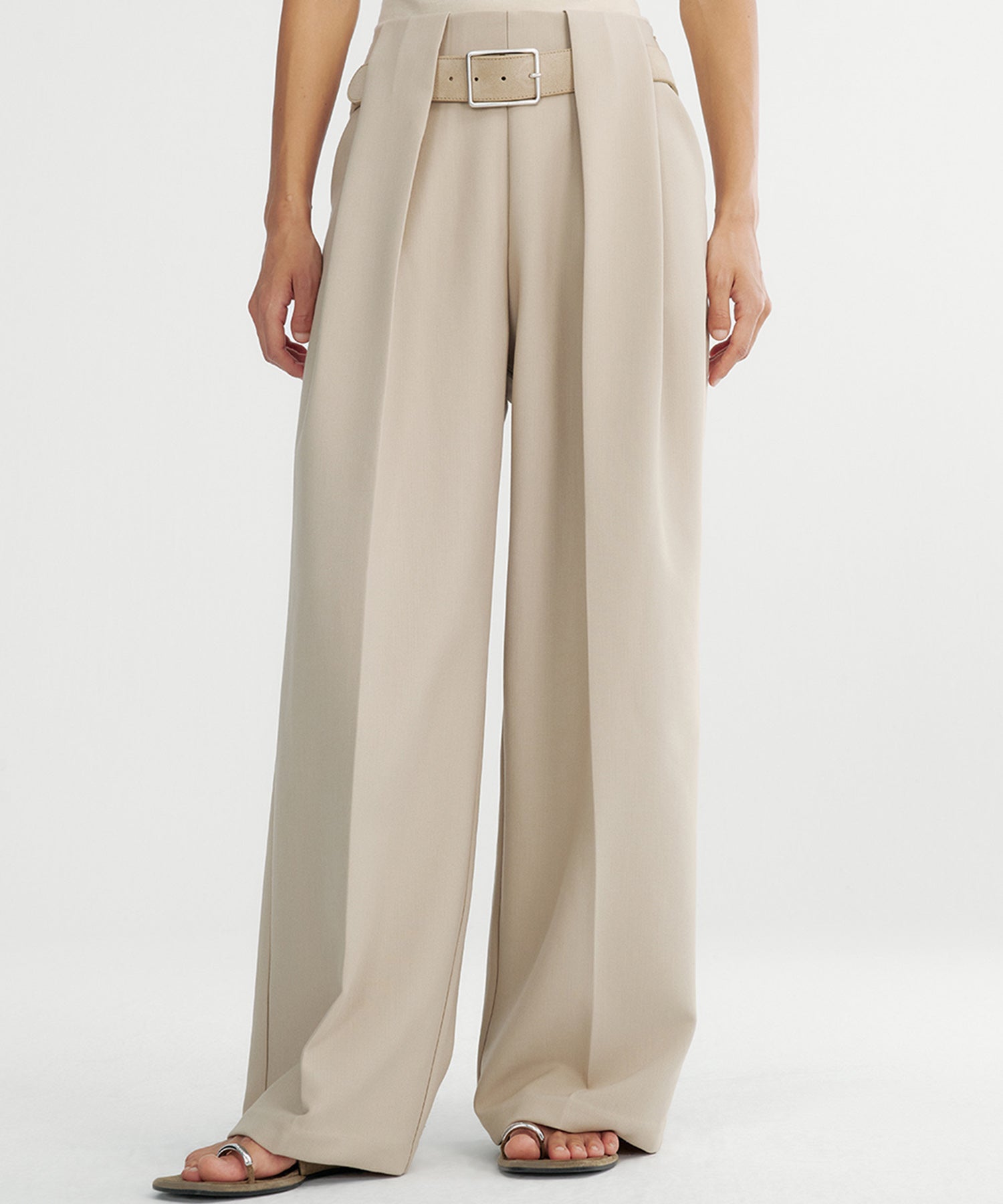 ダブルタック ワイドスラックス