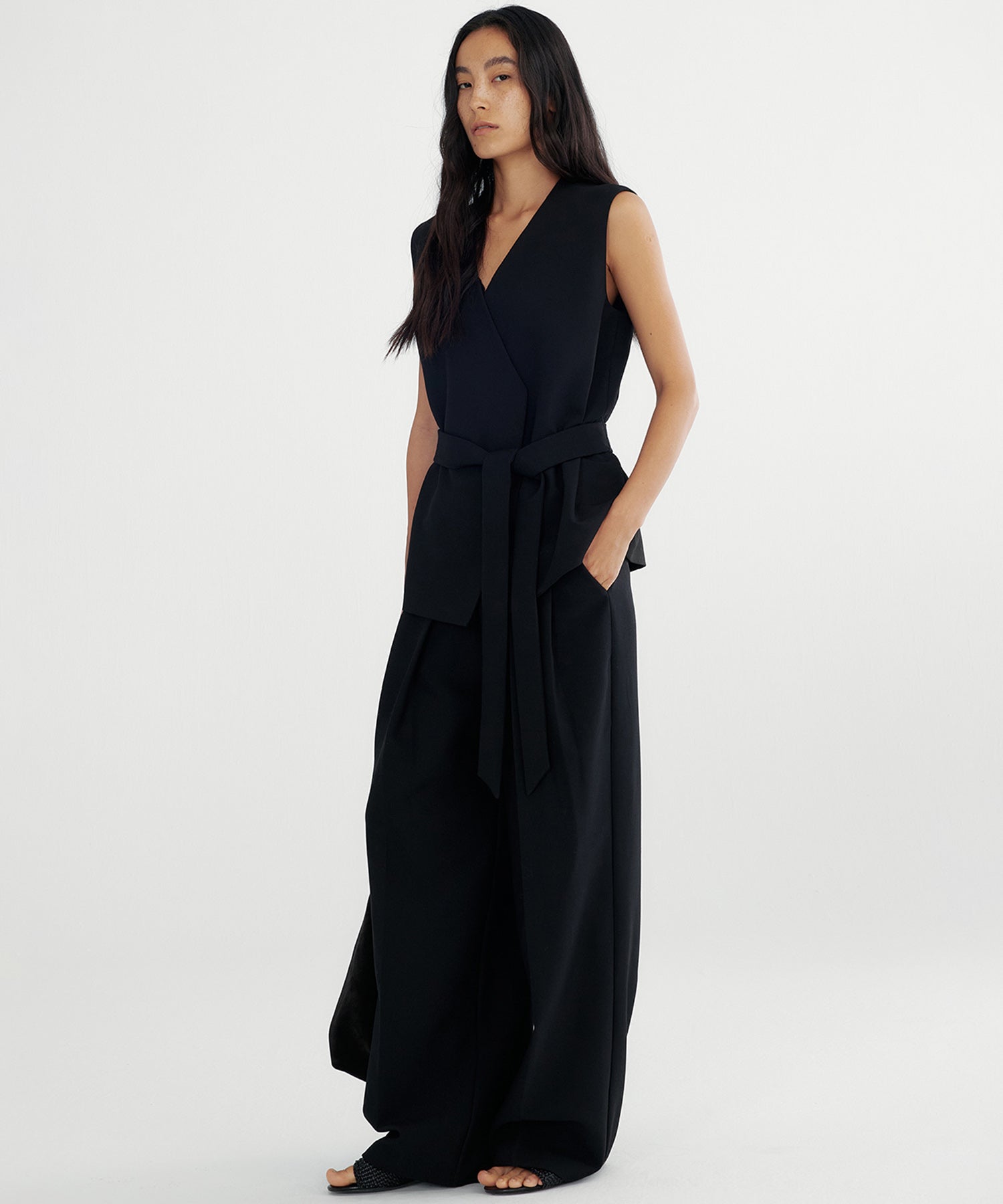 ダブルタック ワイドスラックス