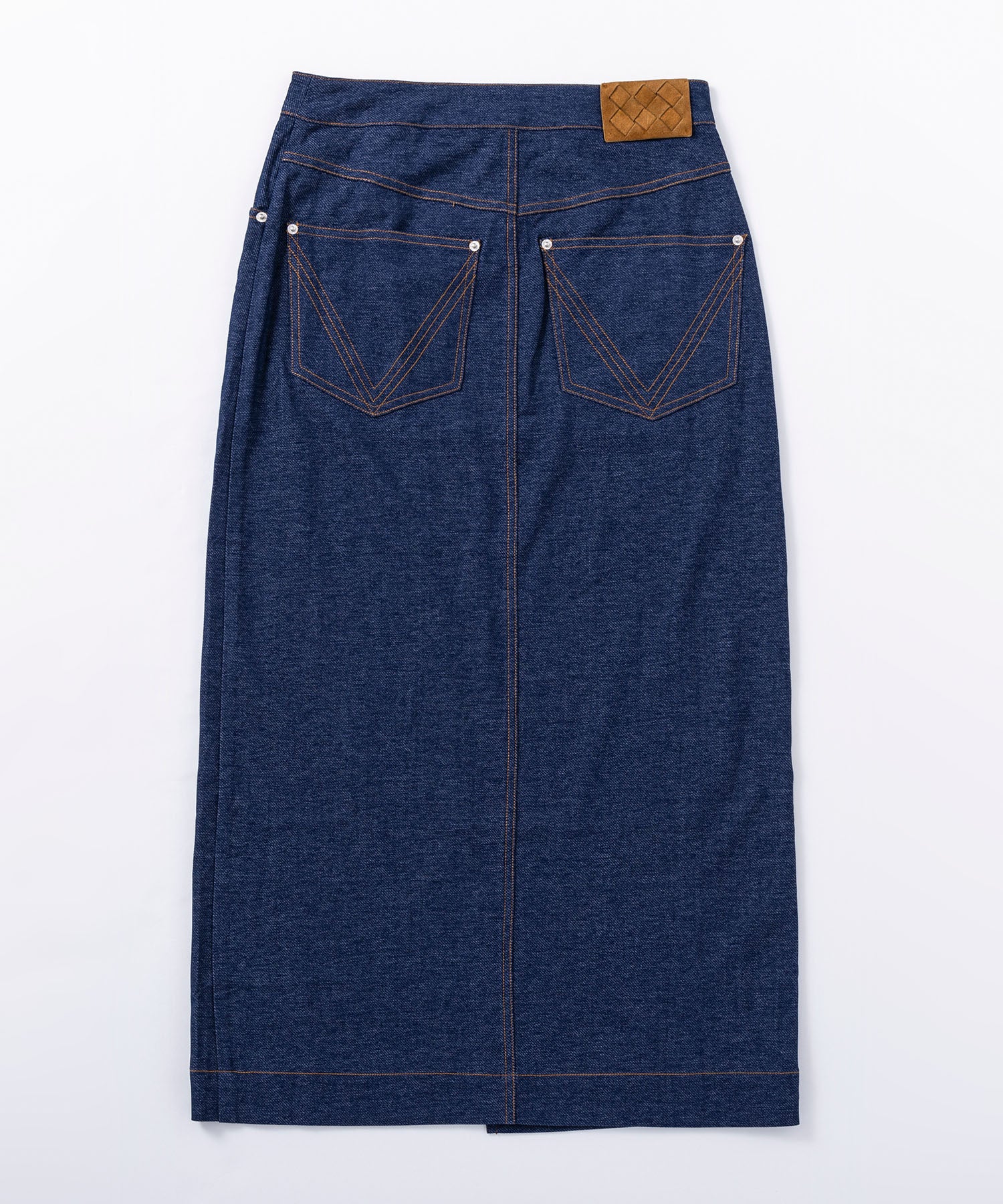 【12月上旬お届け予約商品】デニムライク ラップスカート