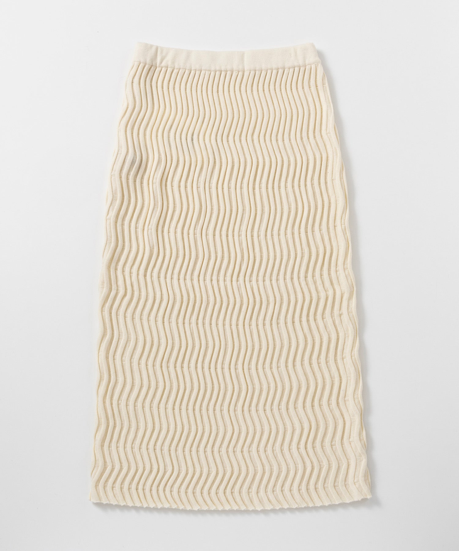 ウェービーニットスカート