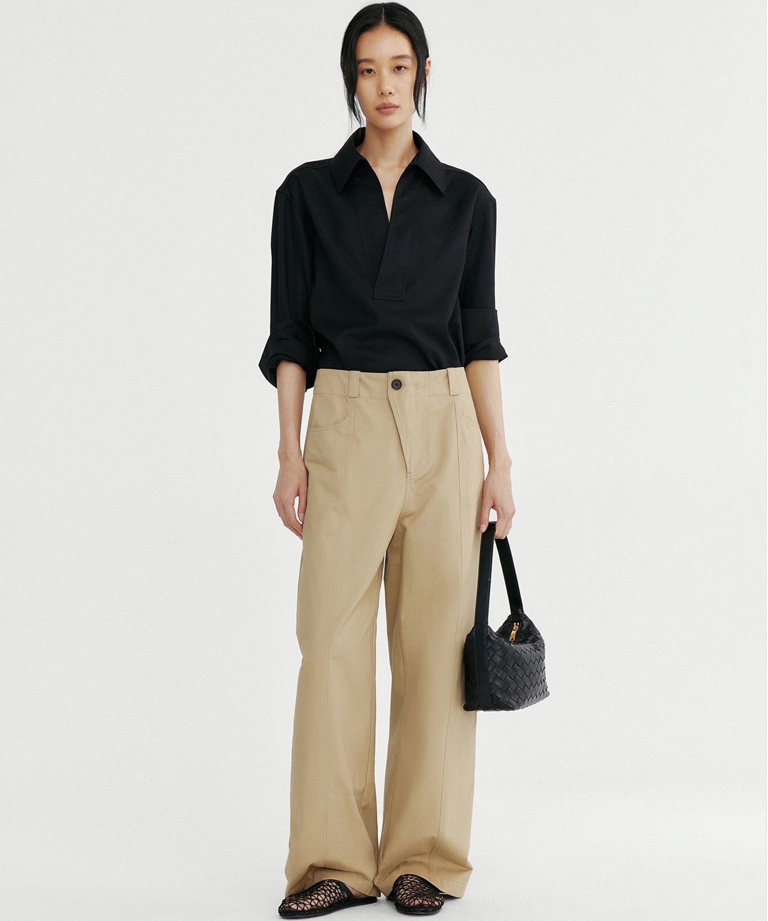 デザイン ワイドパンツ