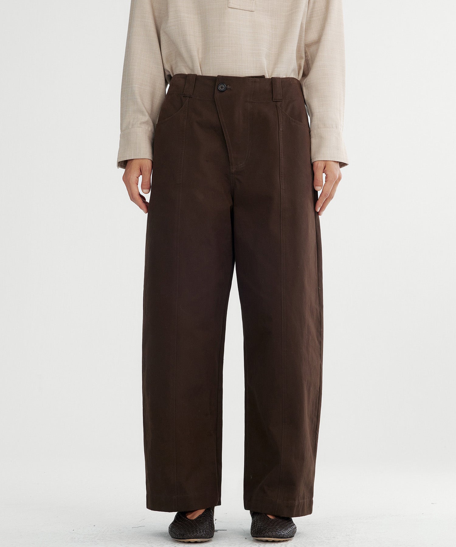 デザイン ワイドパンツ