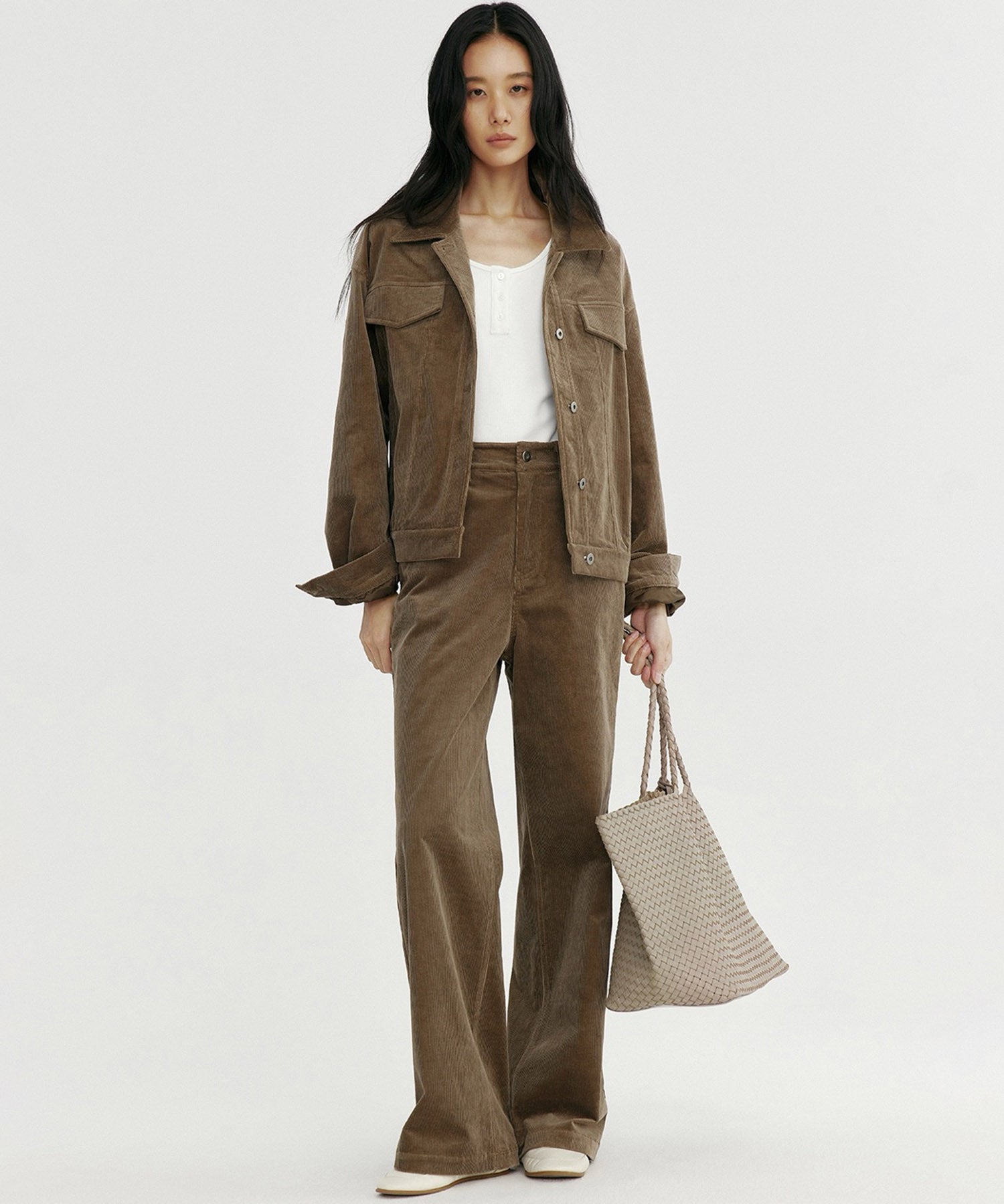 【12月上旬お届け予約商品】ストレッチコーデュロイパンツ