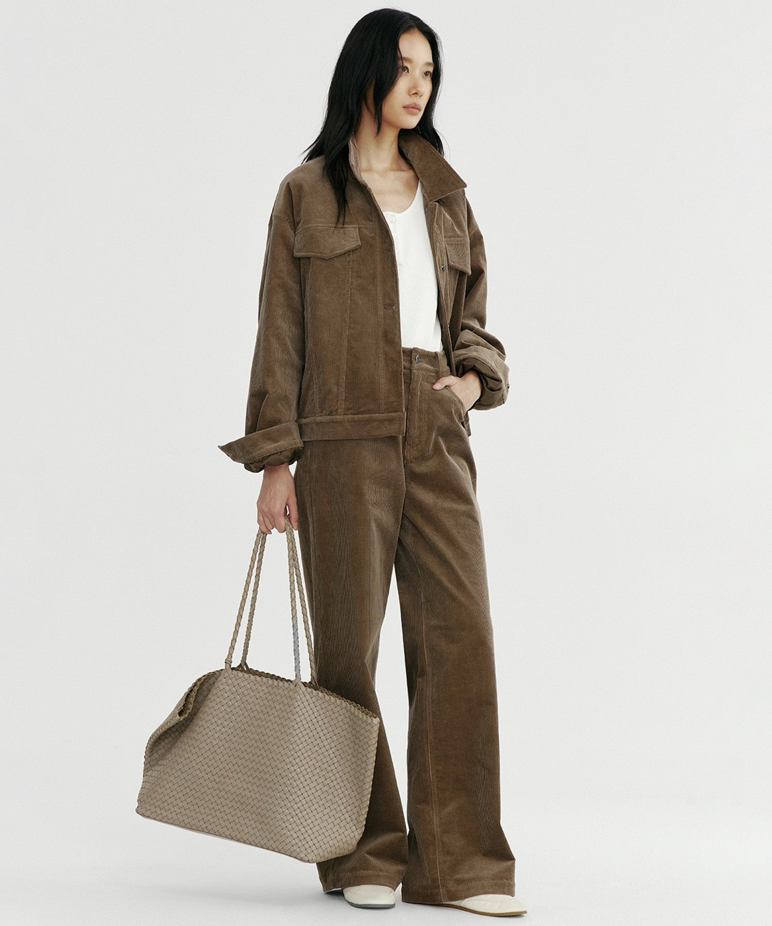 【12月上旬お届け予約商品】ストレッチコーデュロイパンツ