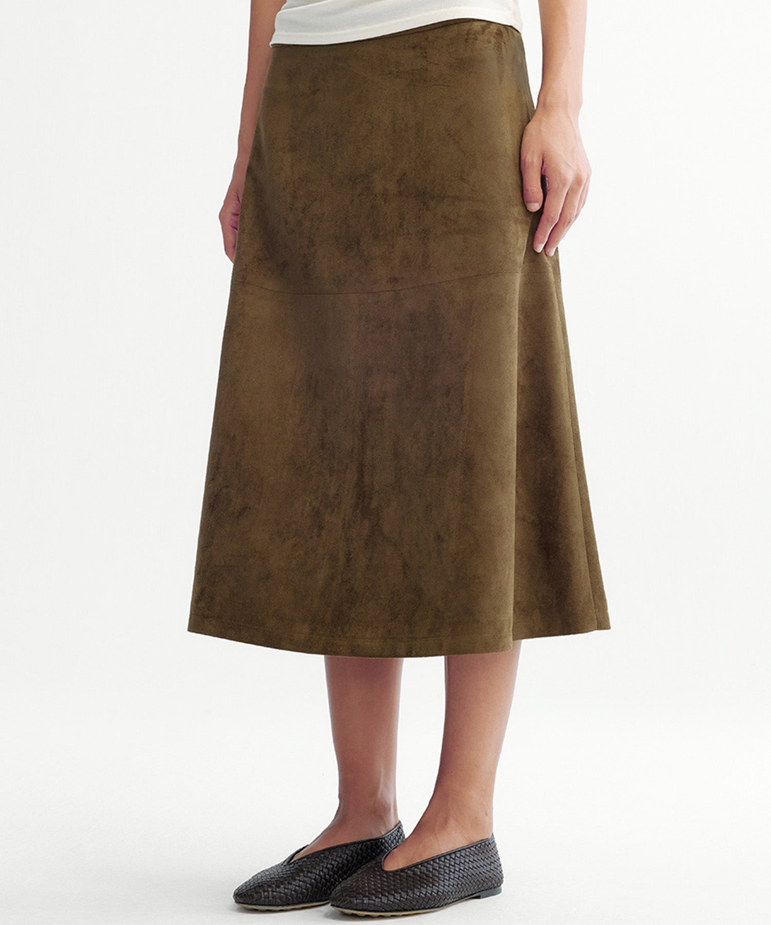 フレア ミディスカート