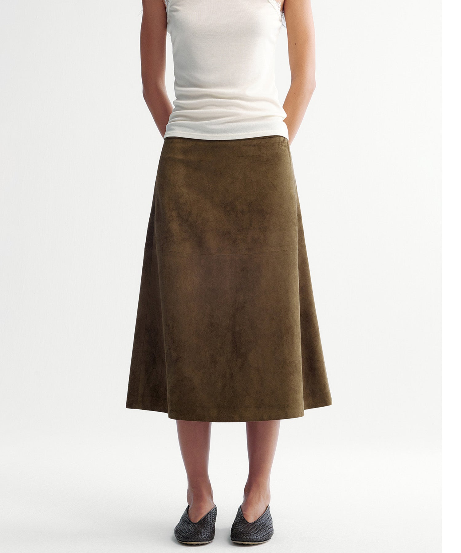 フレア ミディスカート