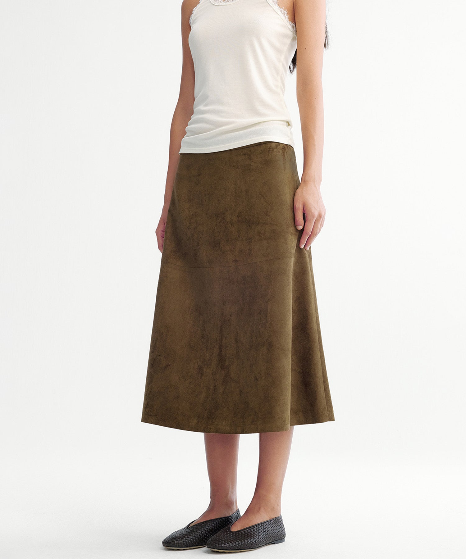 フレア ミディスカート