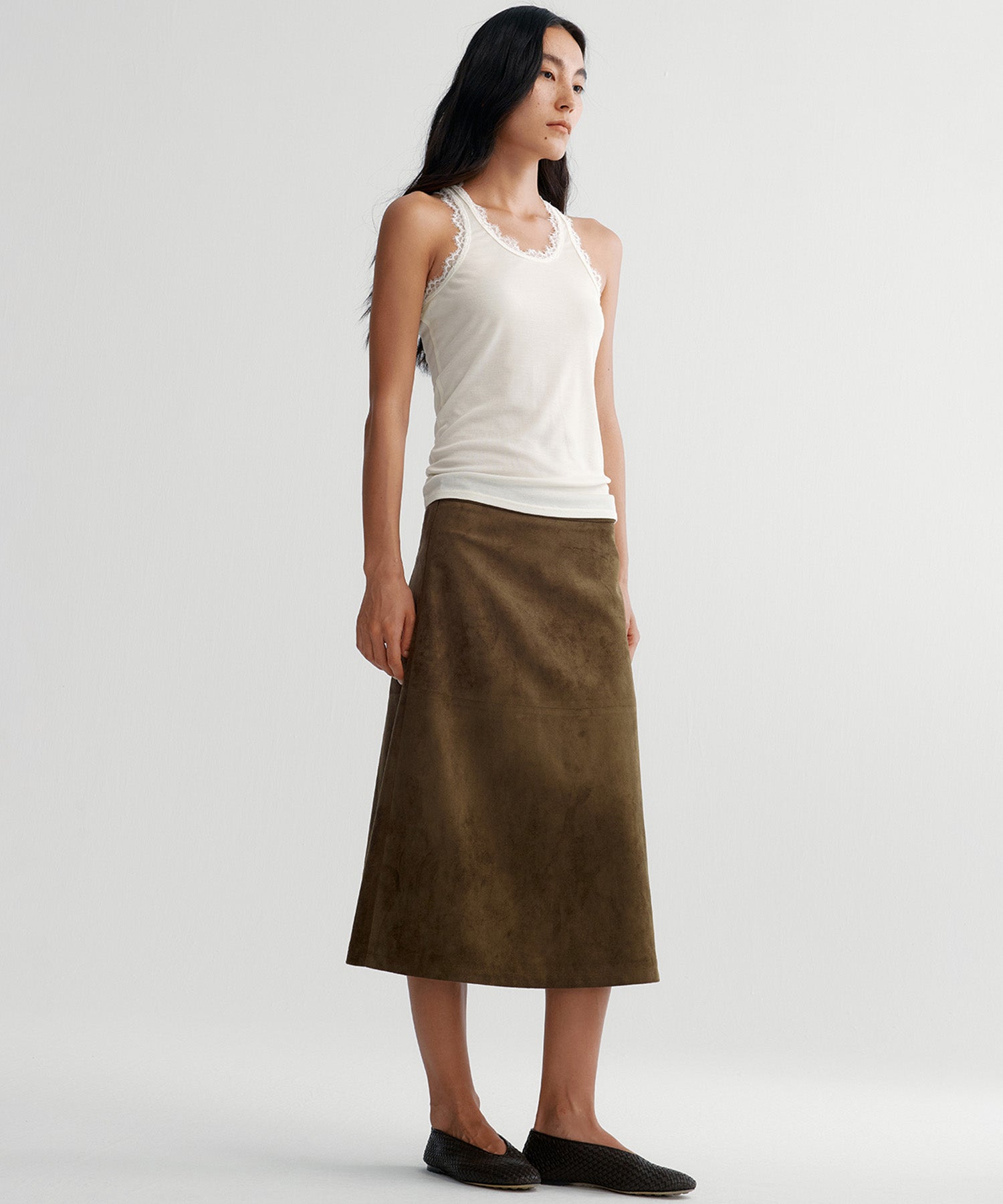 フレア ミディスカート