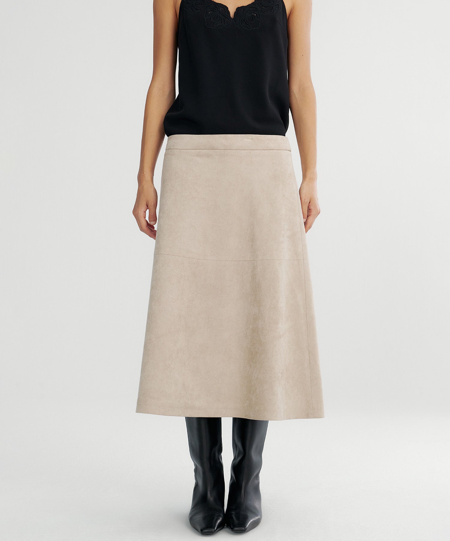 フレア ミディスカート