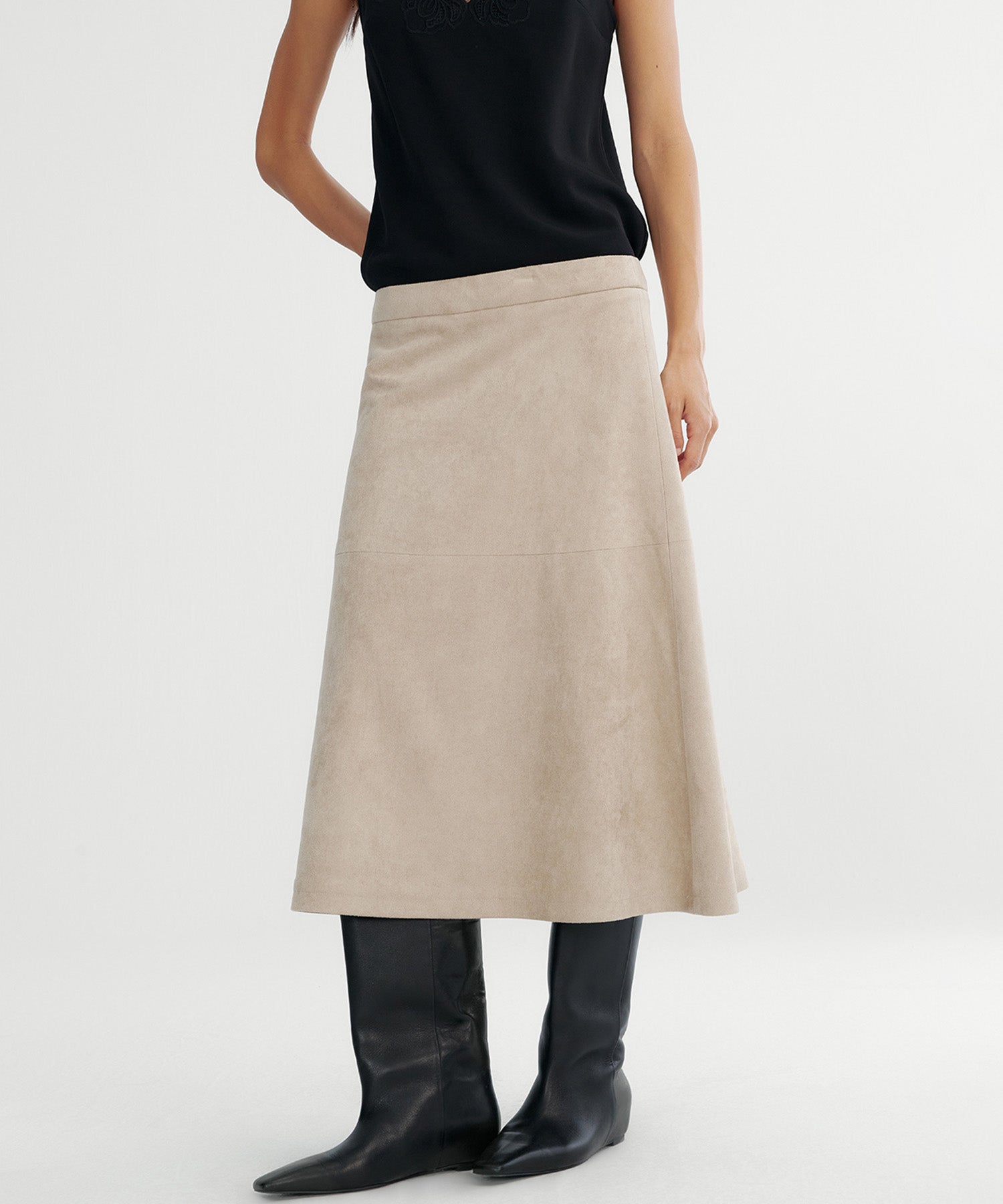 フレア ミディスカート