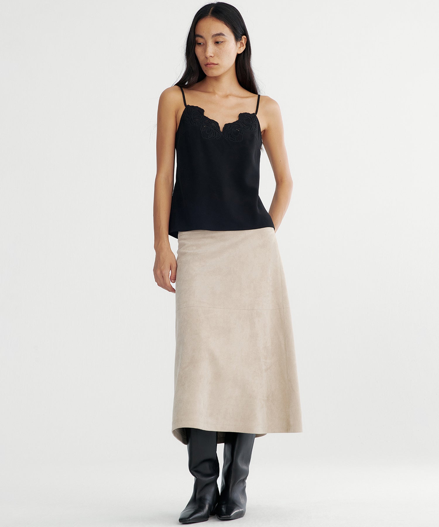 フレア ミディスカート