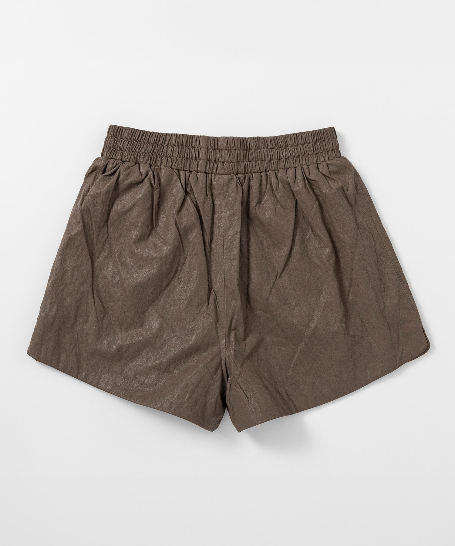 シンセティックレザー ショートパンツ