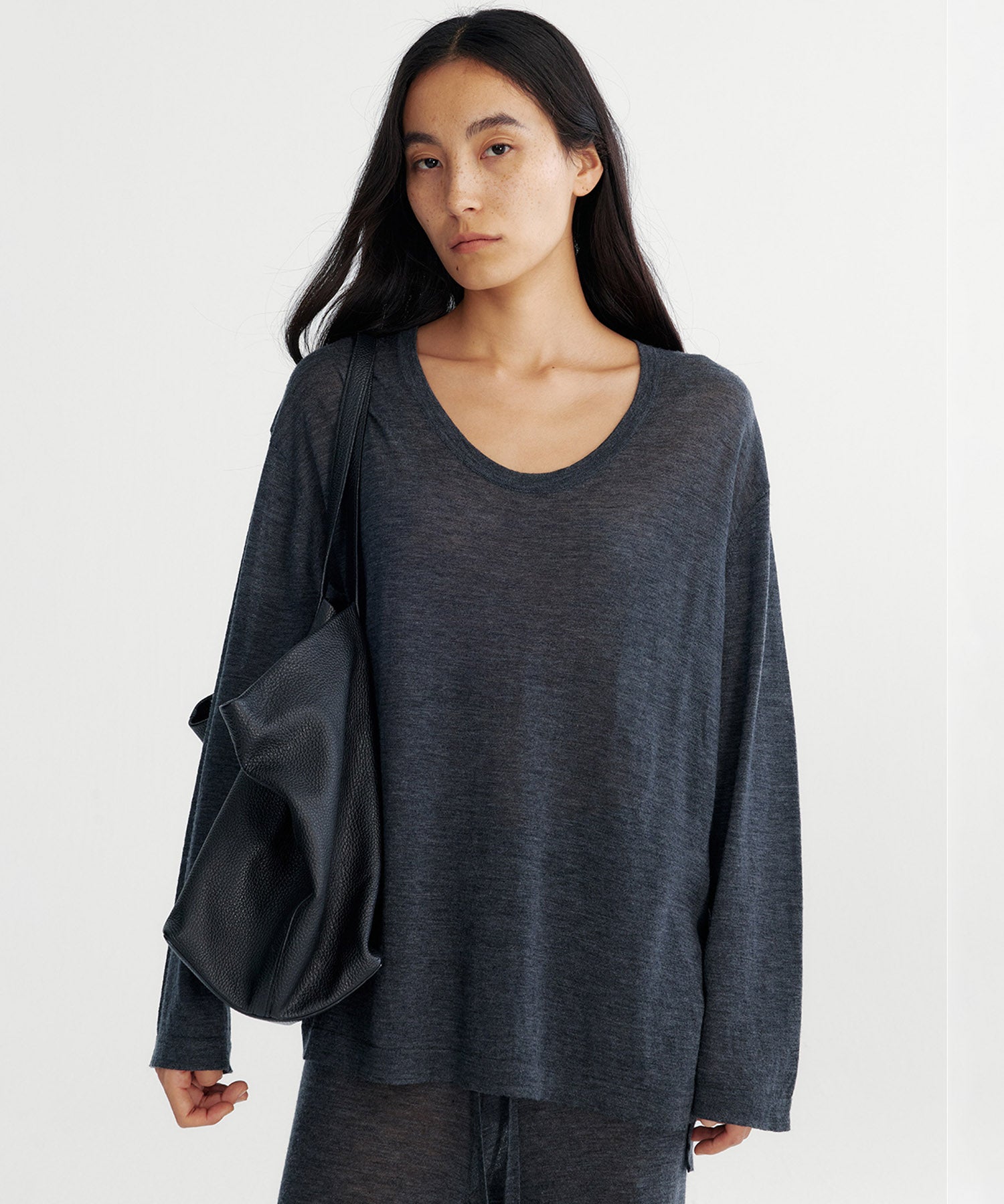 シアーニットパンツ