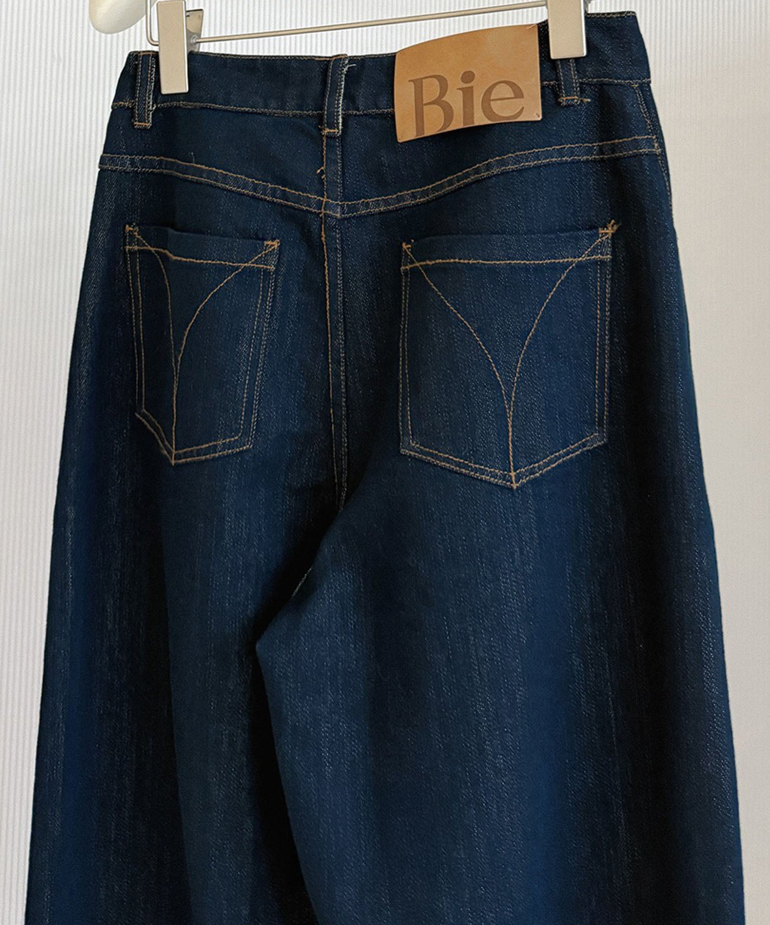 ロールアップ ワイドデニムパンツ