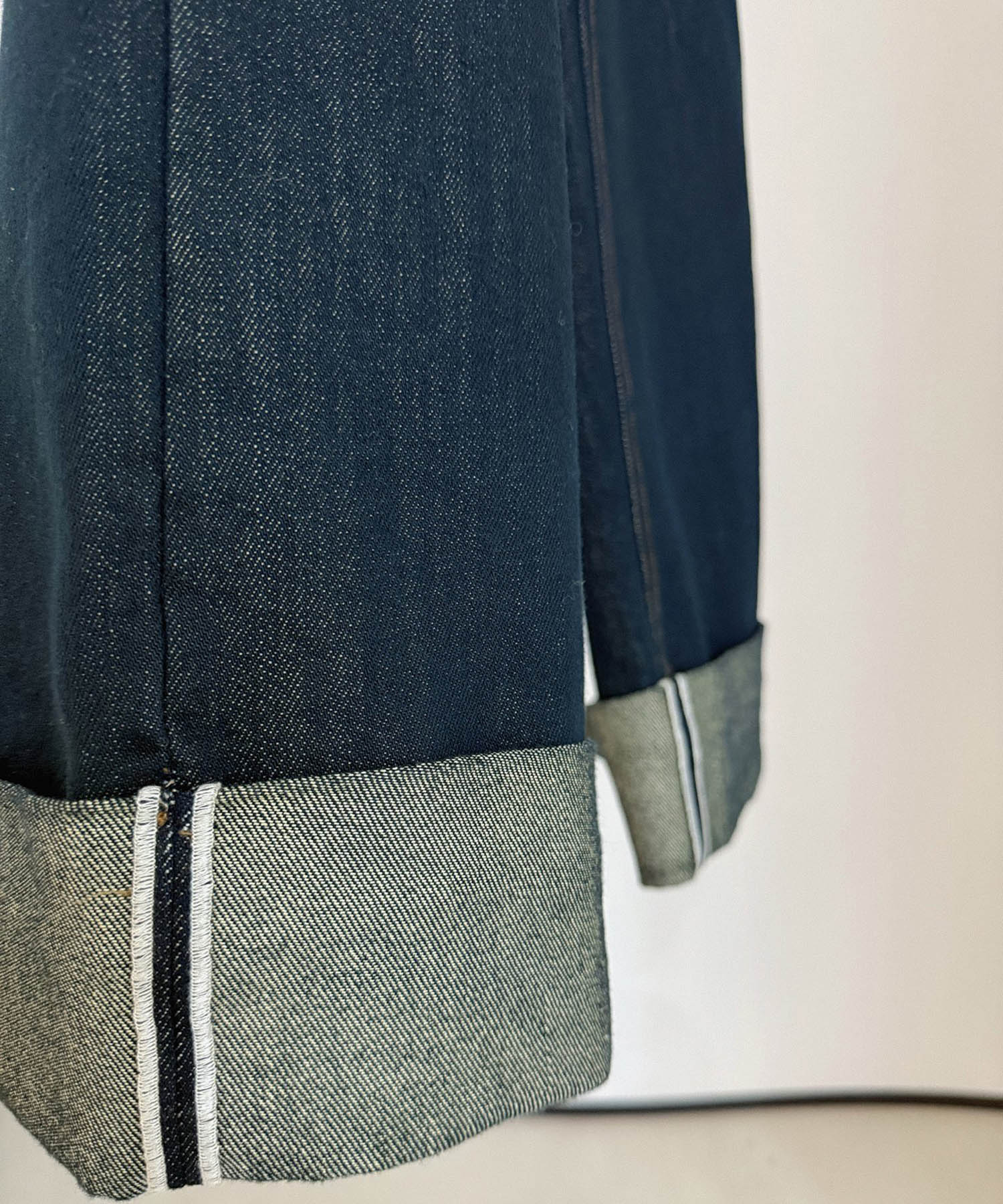 ロールアップ ワイドデニムパンツ