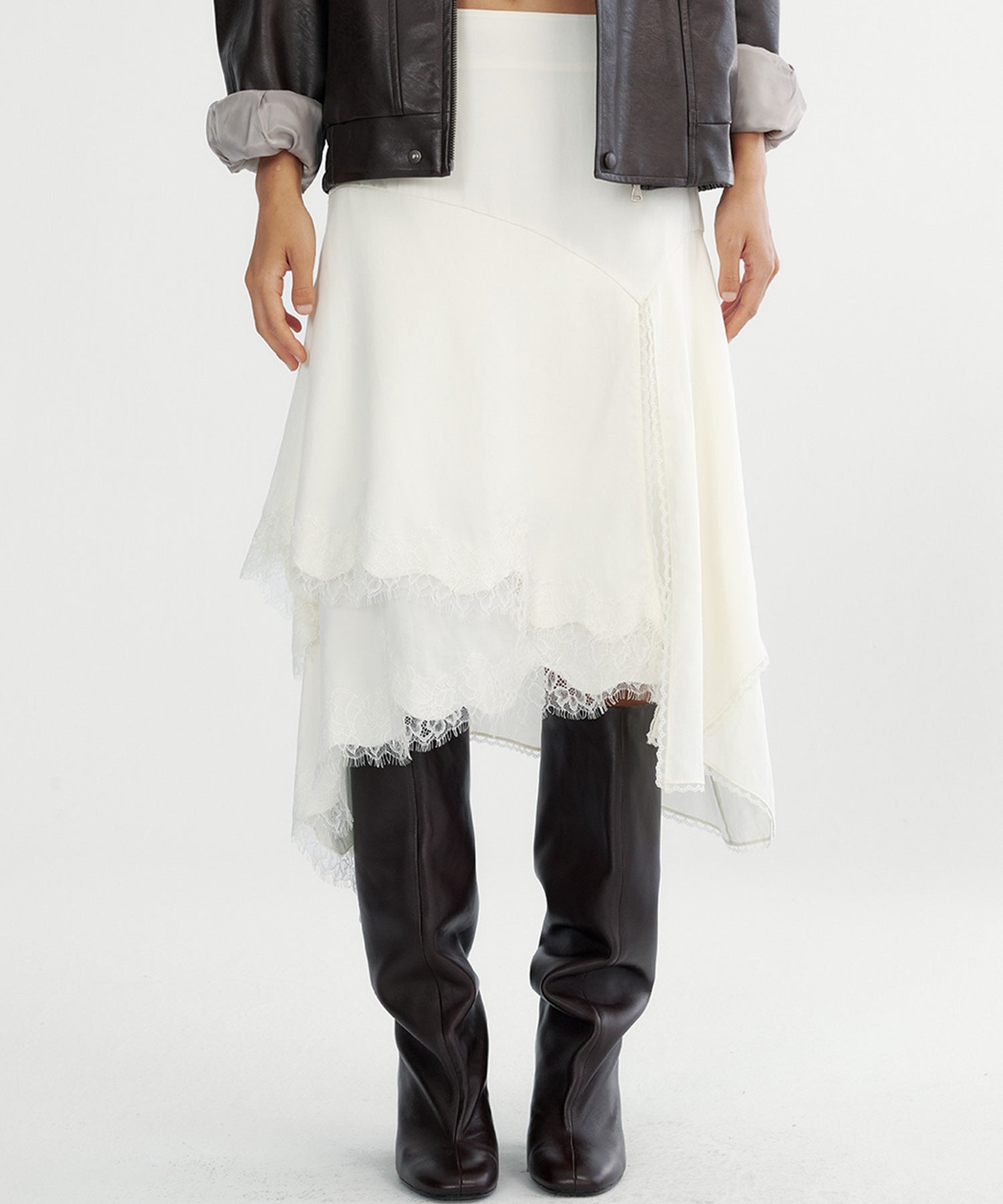 スウィッチングレーススカート