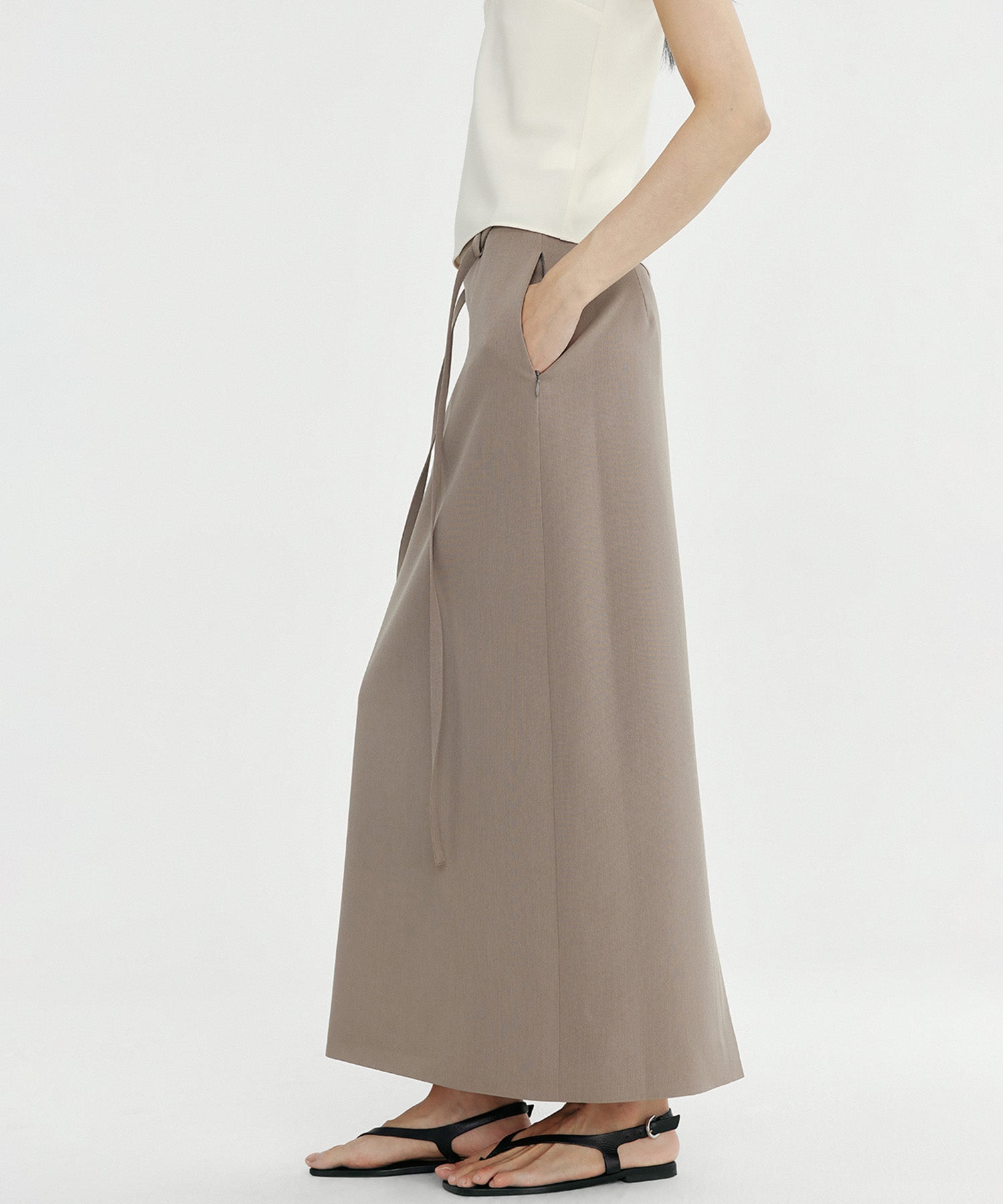 ウエストリボン タイトスカート