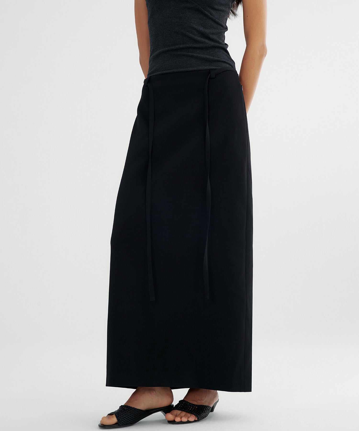 ウエストリボン タイトスカート