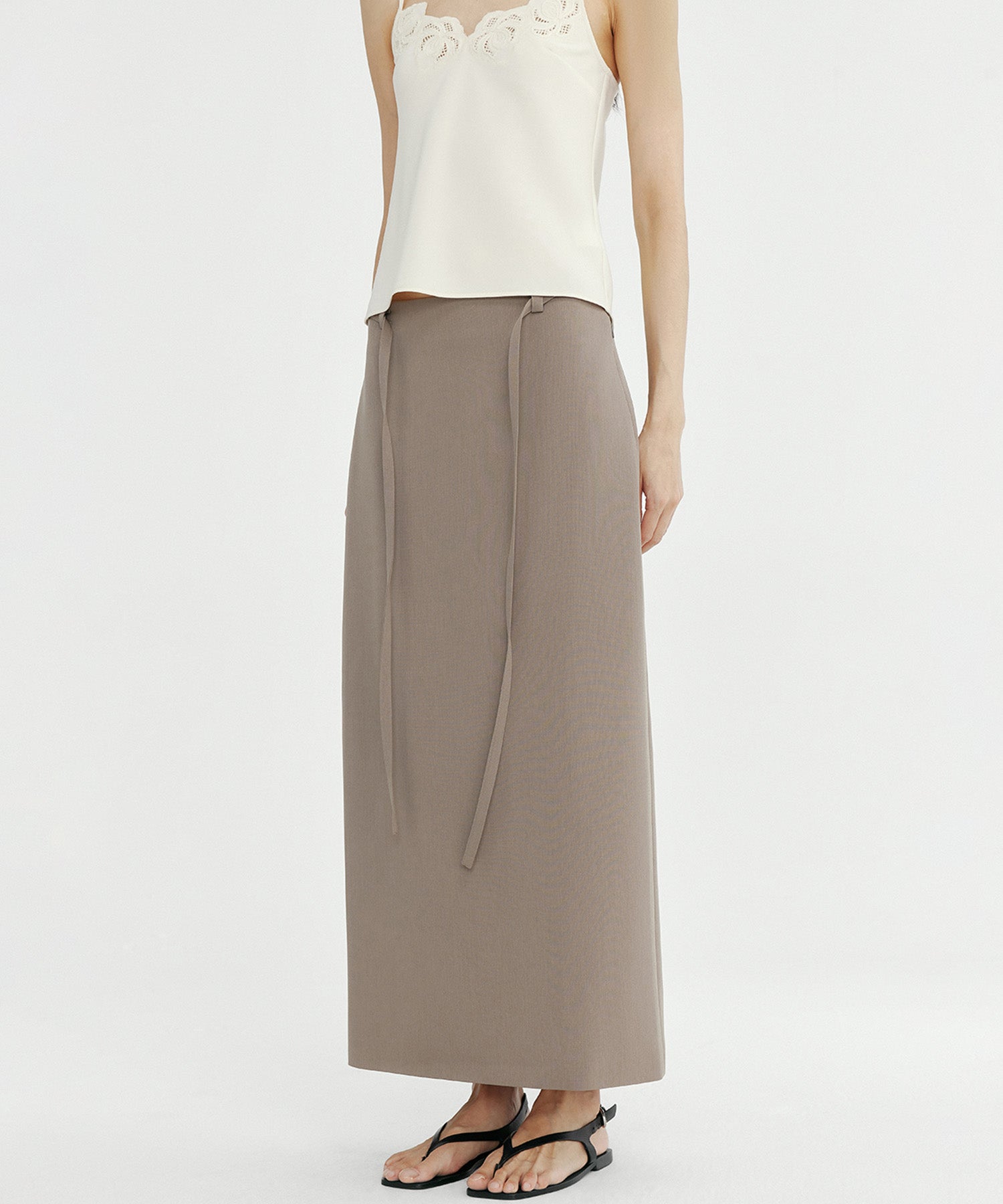 ウエストリボン タイトスカート