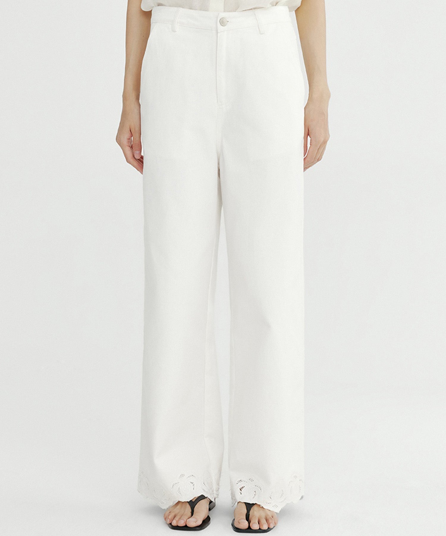 カットワーク ワイドパンツ