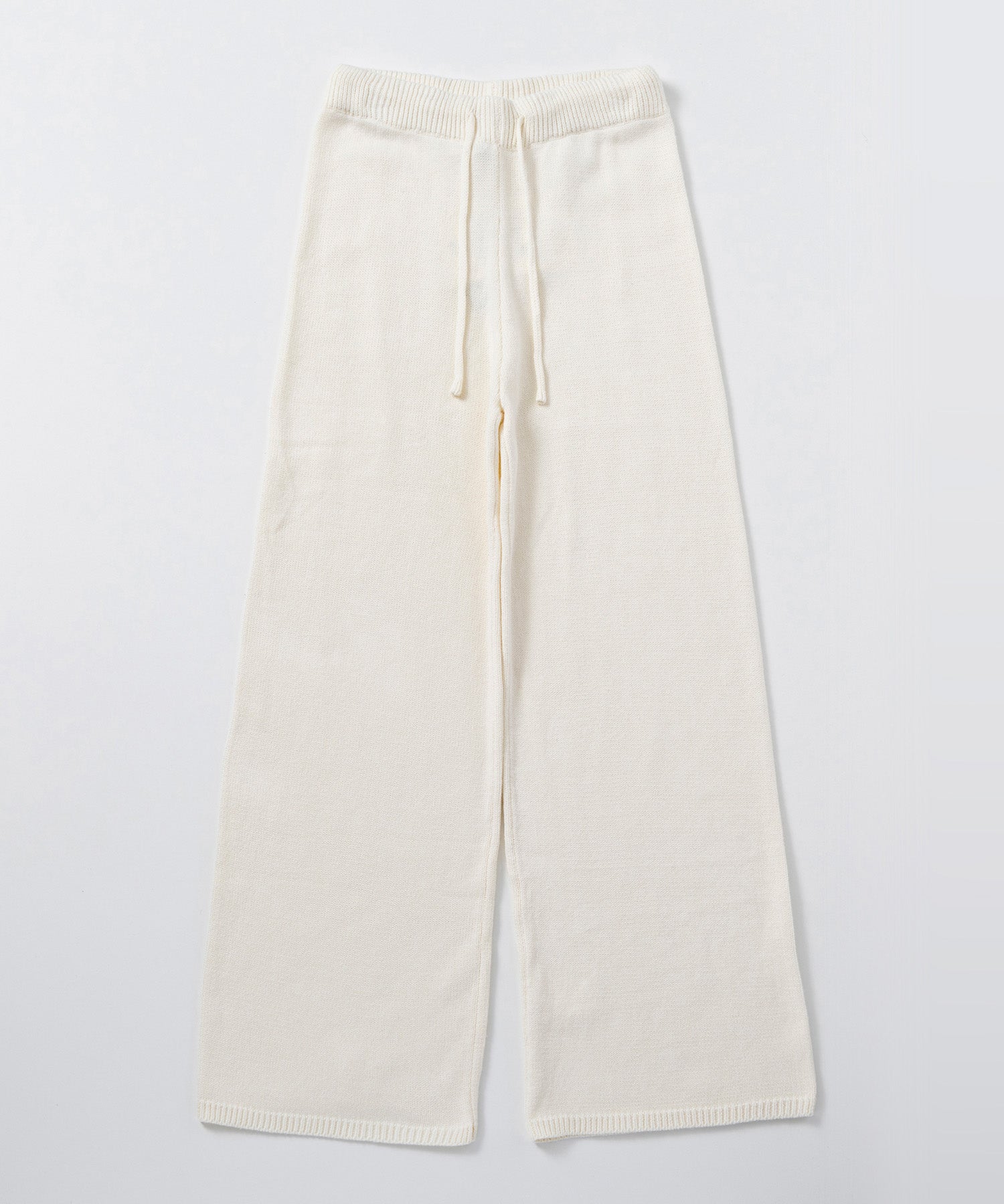 【12月上旬お届け予約商品】カシミヤブレンド ワイドニットパンツ