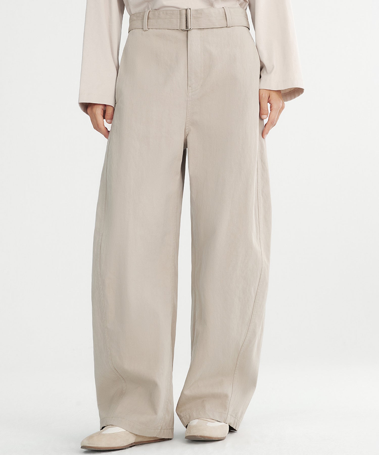 ハイウエストワイドパンツ